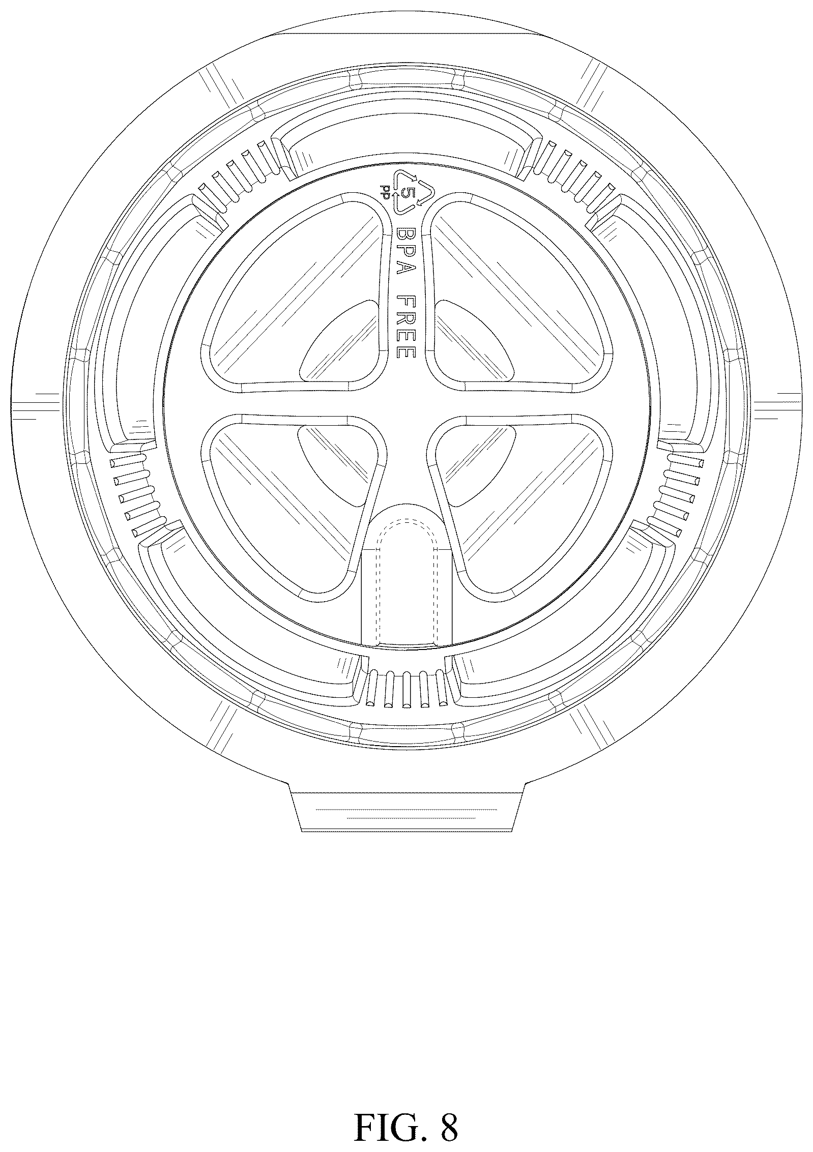 Patent USD1078377 Figure 8 – Coffee filter