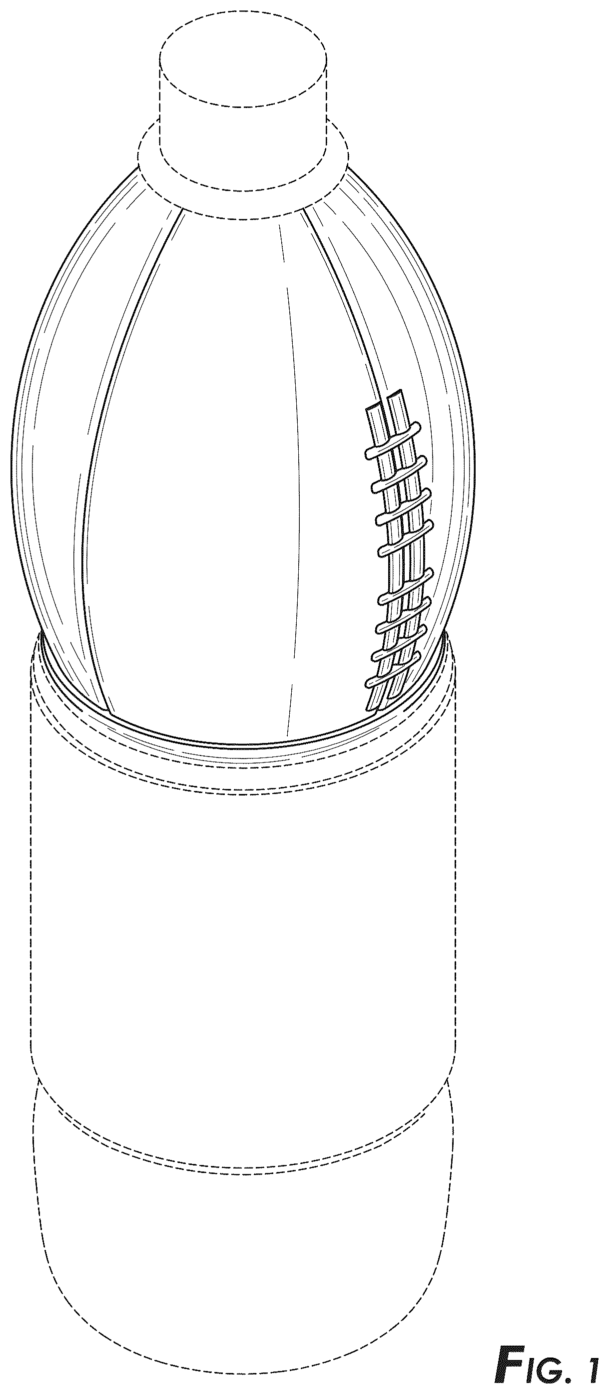 Patent USD1078402 — Football bottle — Figure 1