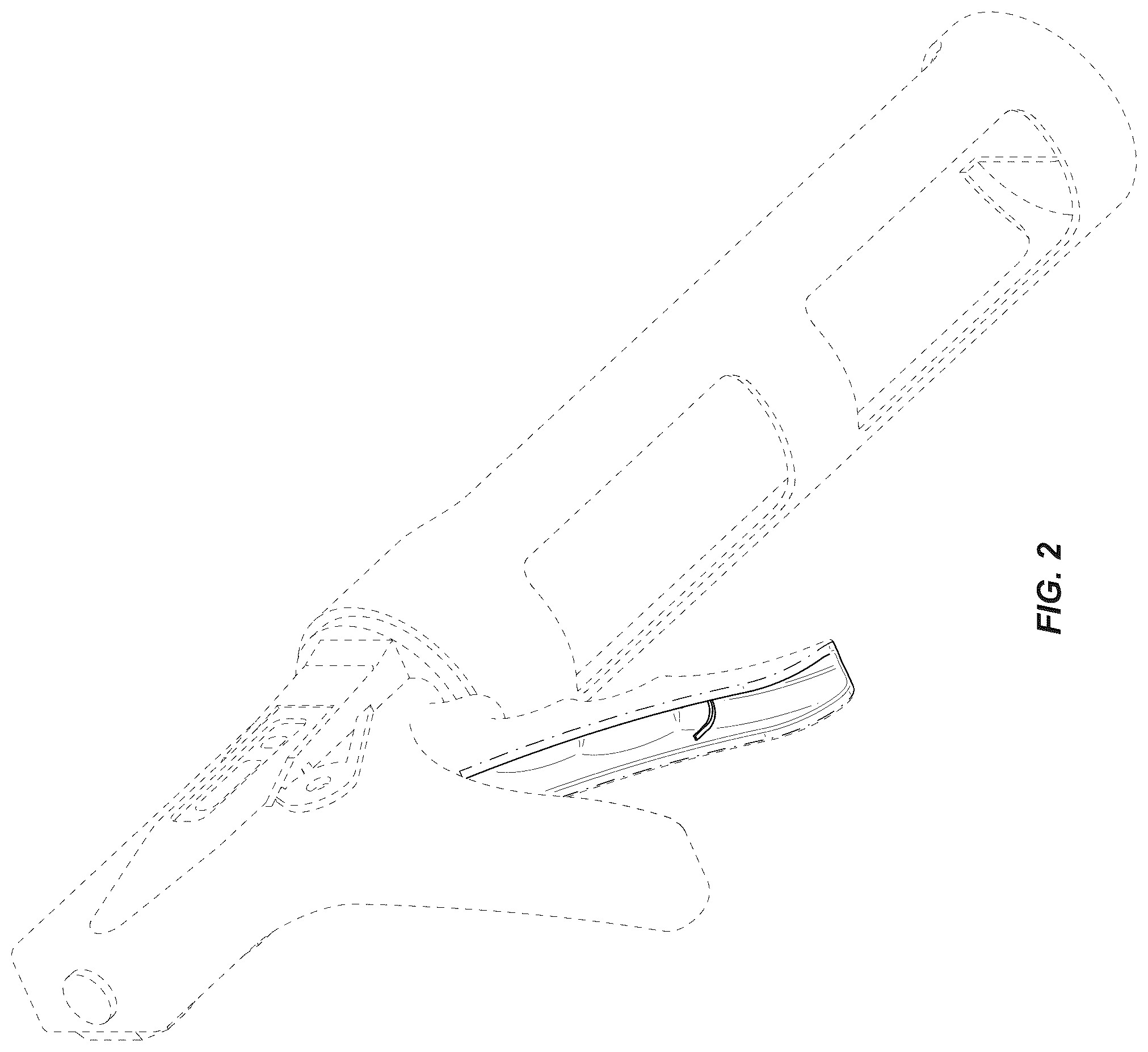 Patent USD1078416 — Caulk gun trigger with caulk plug stowage — Figure 1