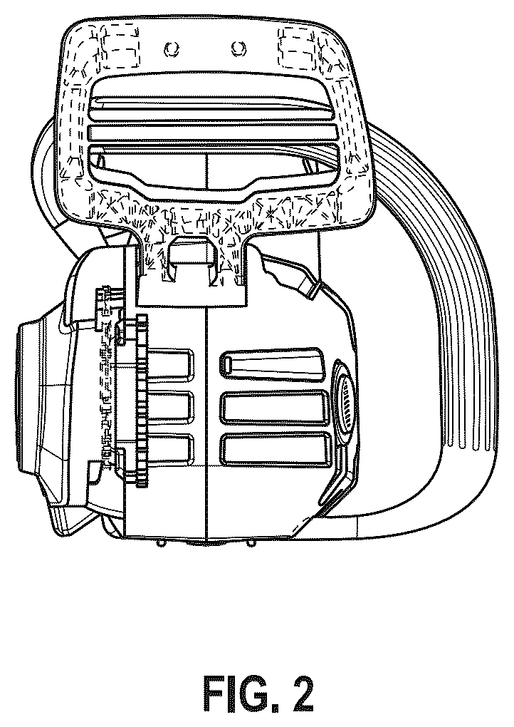 Patent USD1078426 Figure 2 – Chainsaw