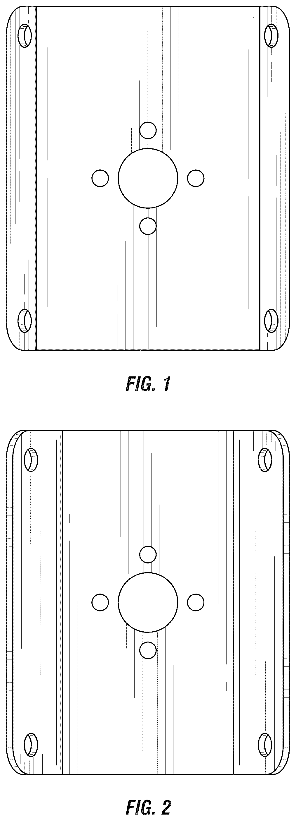 Patent USD1078443 Figure 1 – Corner mounting bracket