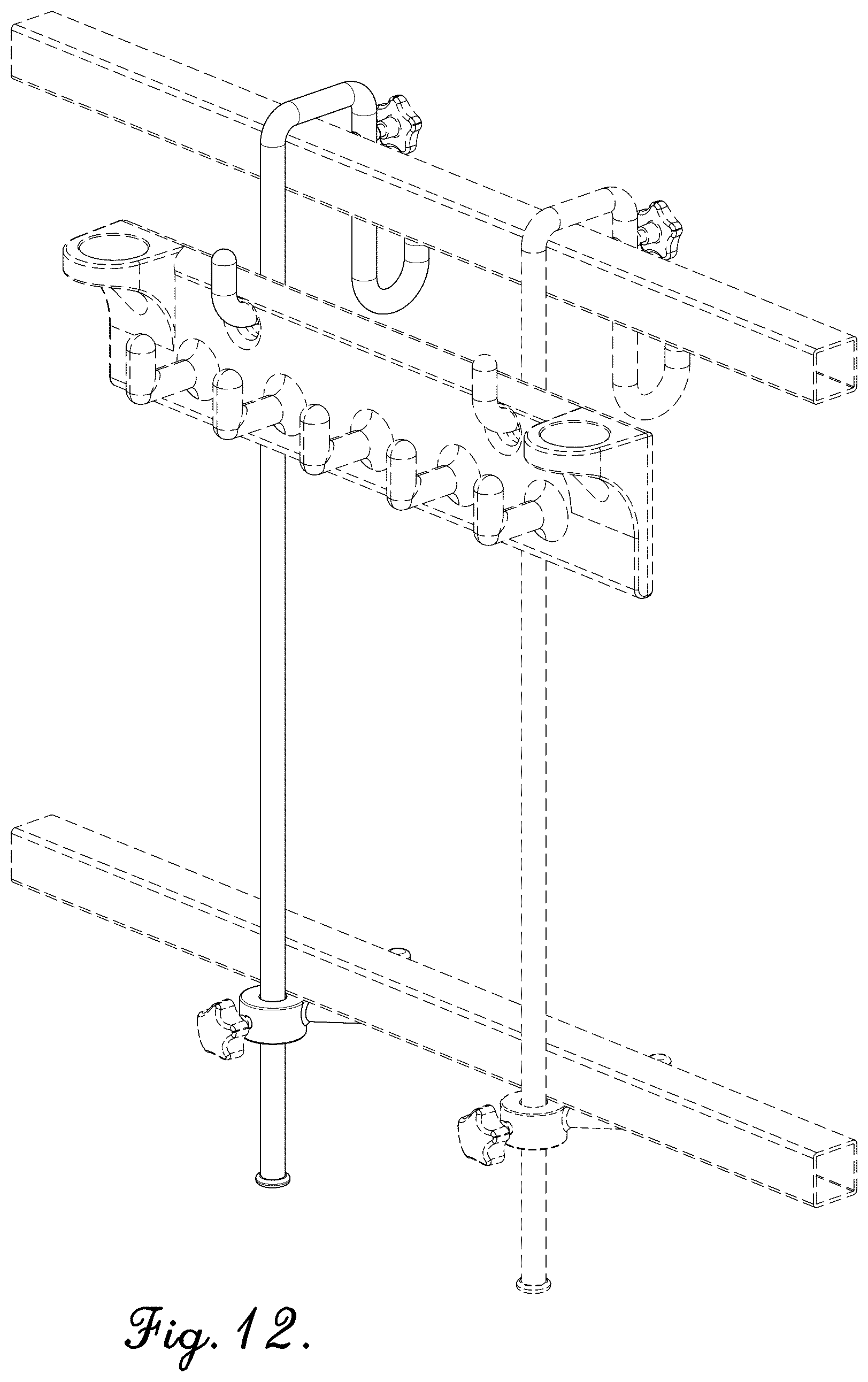 Patent USD1078456 Figure 9 – Hook device for holding tool organizers
