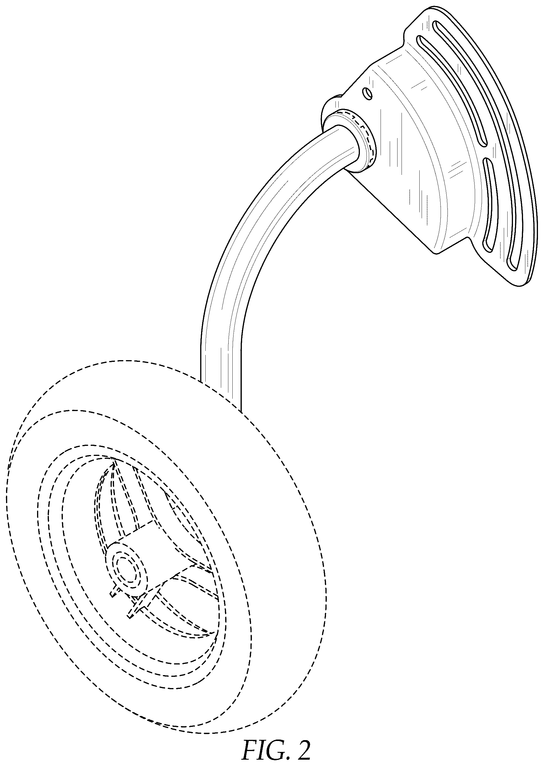 Patent USD1078553 — Training wheel stabilizing device — Figure 1