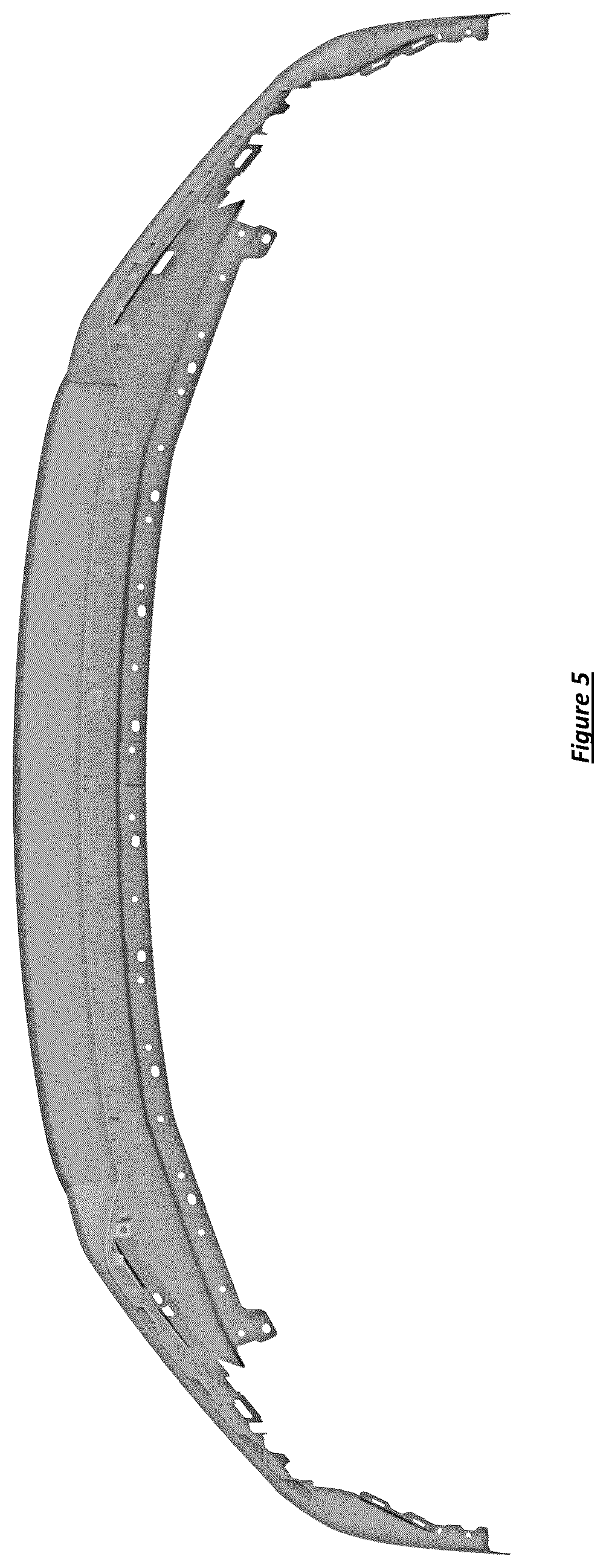 Patent USD1078561 Figure 5 – Front bumper