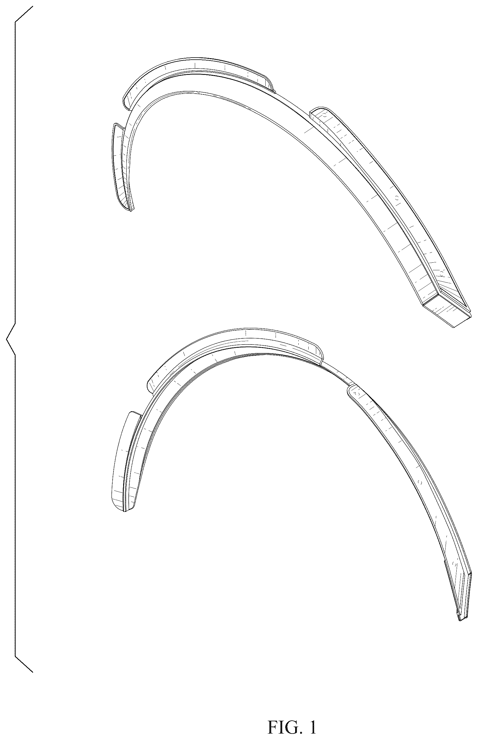 Patent USD1078568 — Fender flare set — Figure 1
