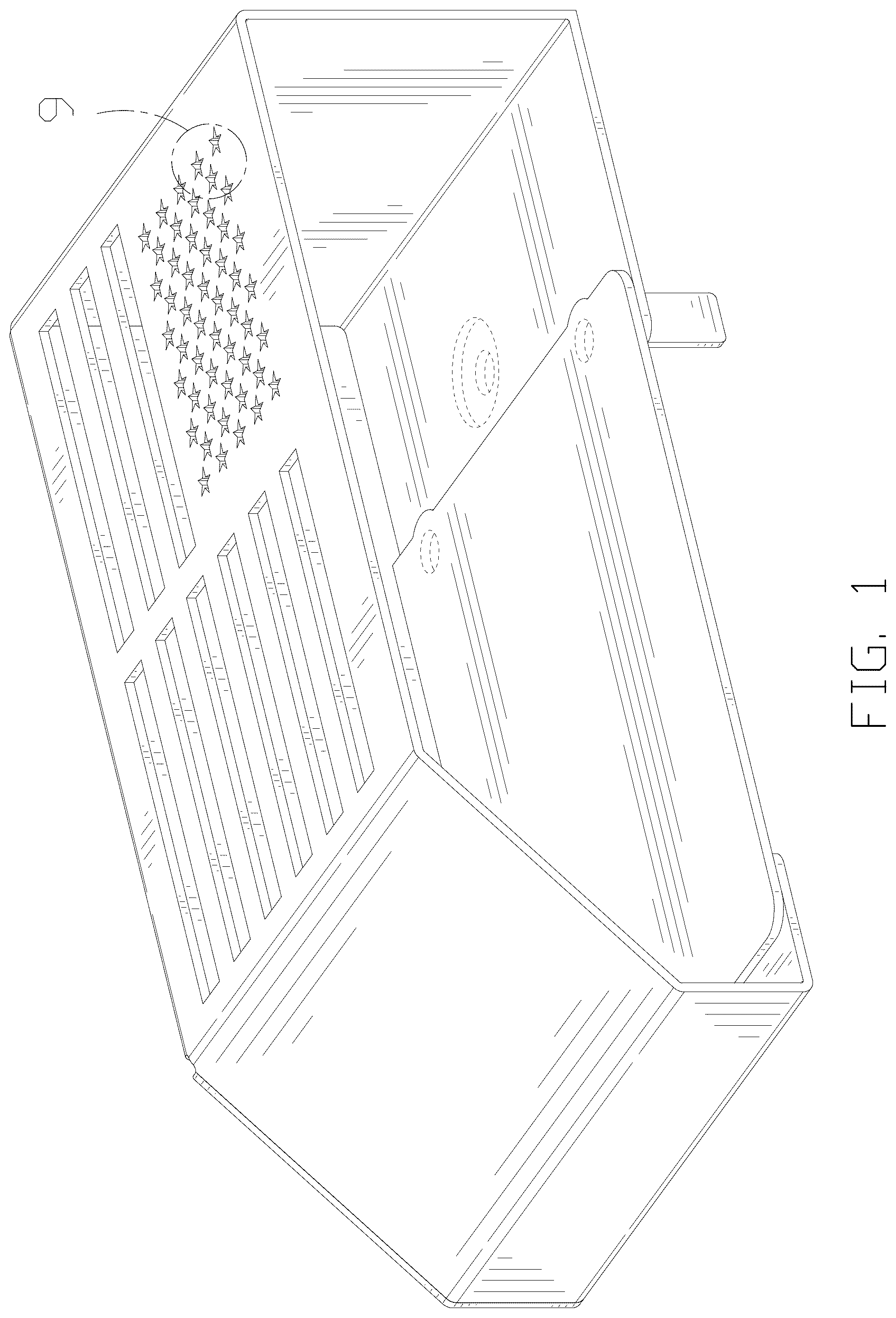 Patent USD1078591 — Storage box for vehicle — Figure 1