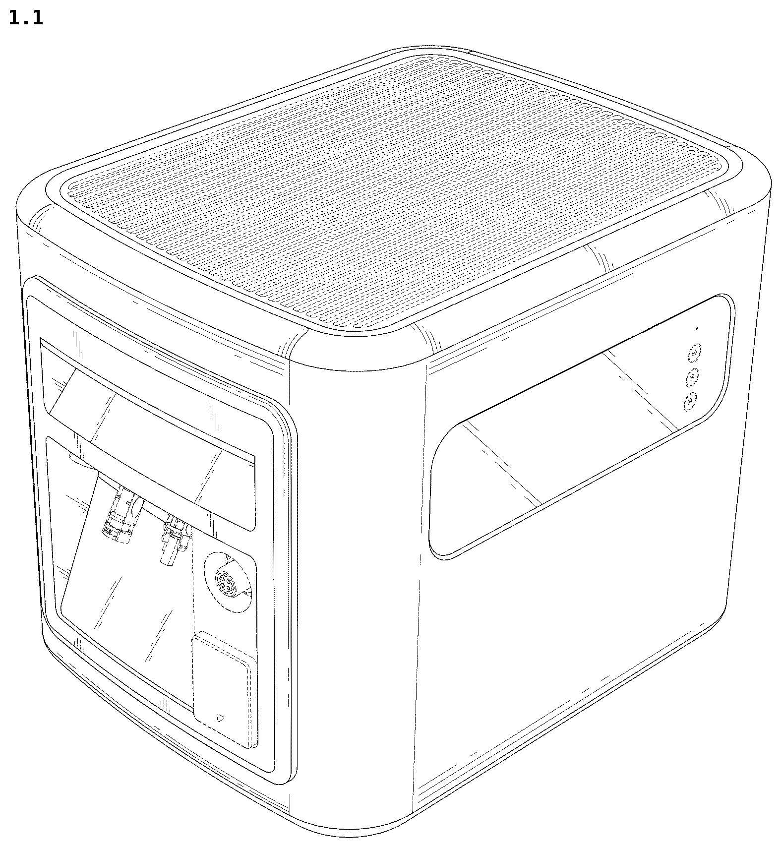 Patent USD1078636 Figure 1 – Housing for energy storage power supply