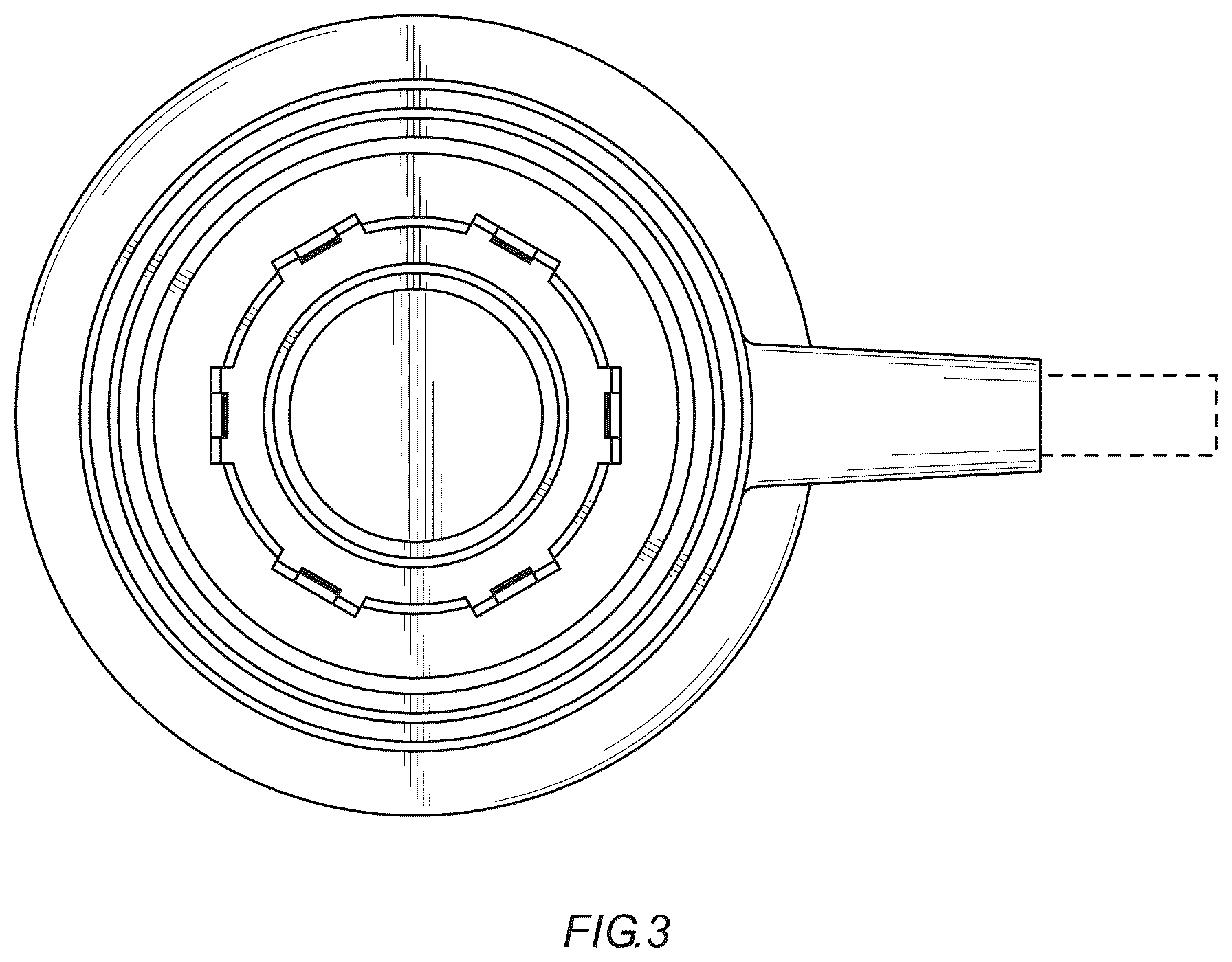 Patent USD1078643 Figure 3 – Electrical connector