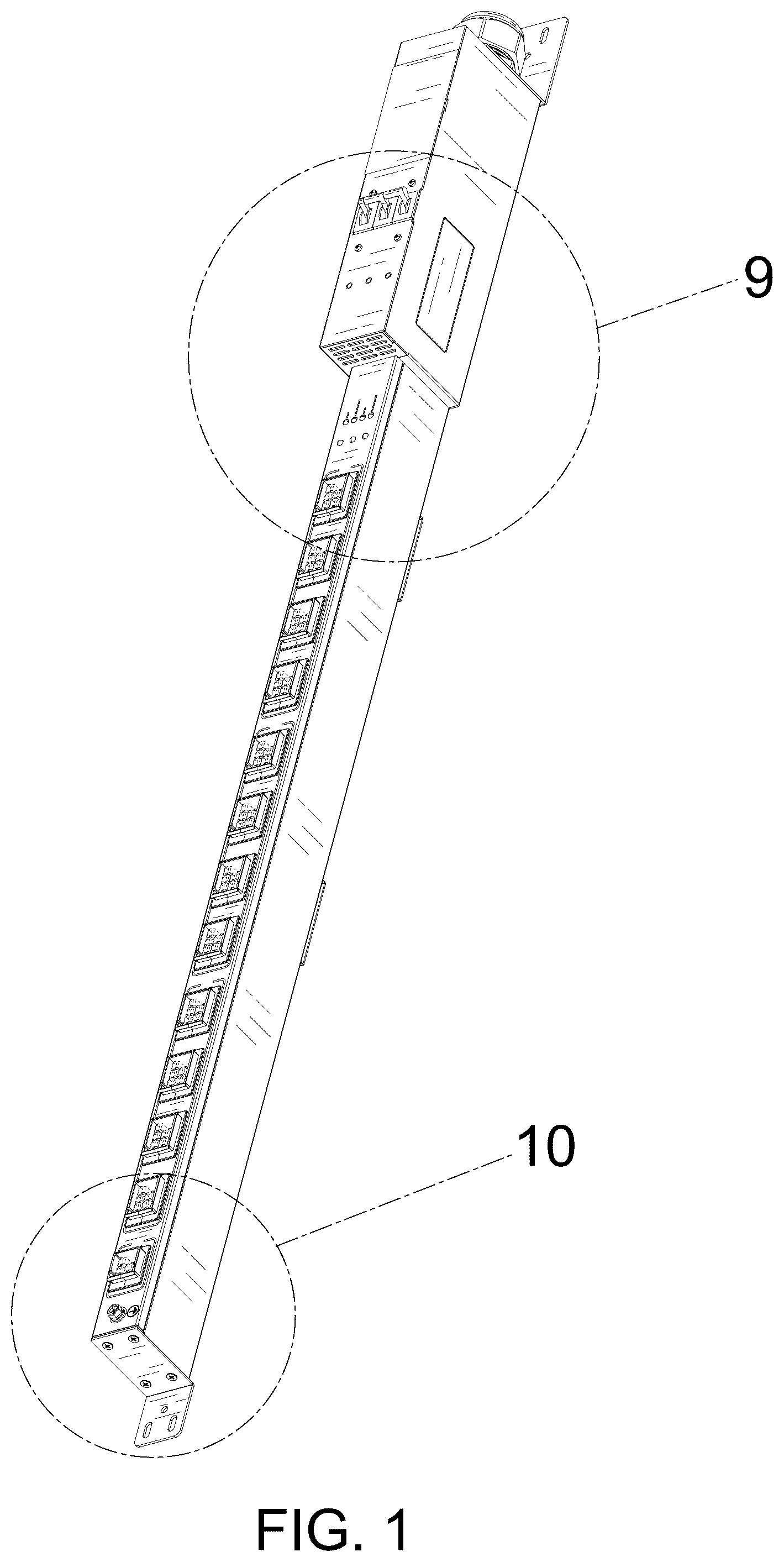 Patent USD1078666 Figure 1 – Power distribution unit