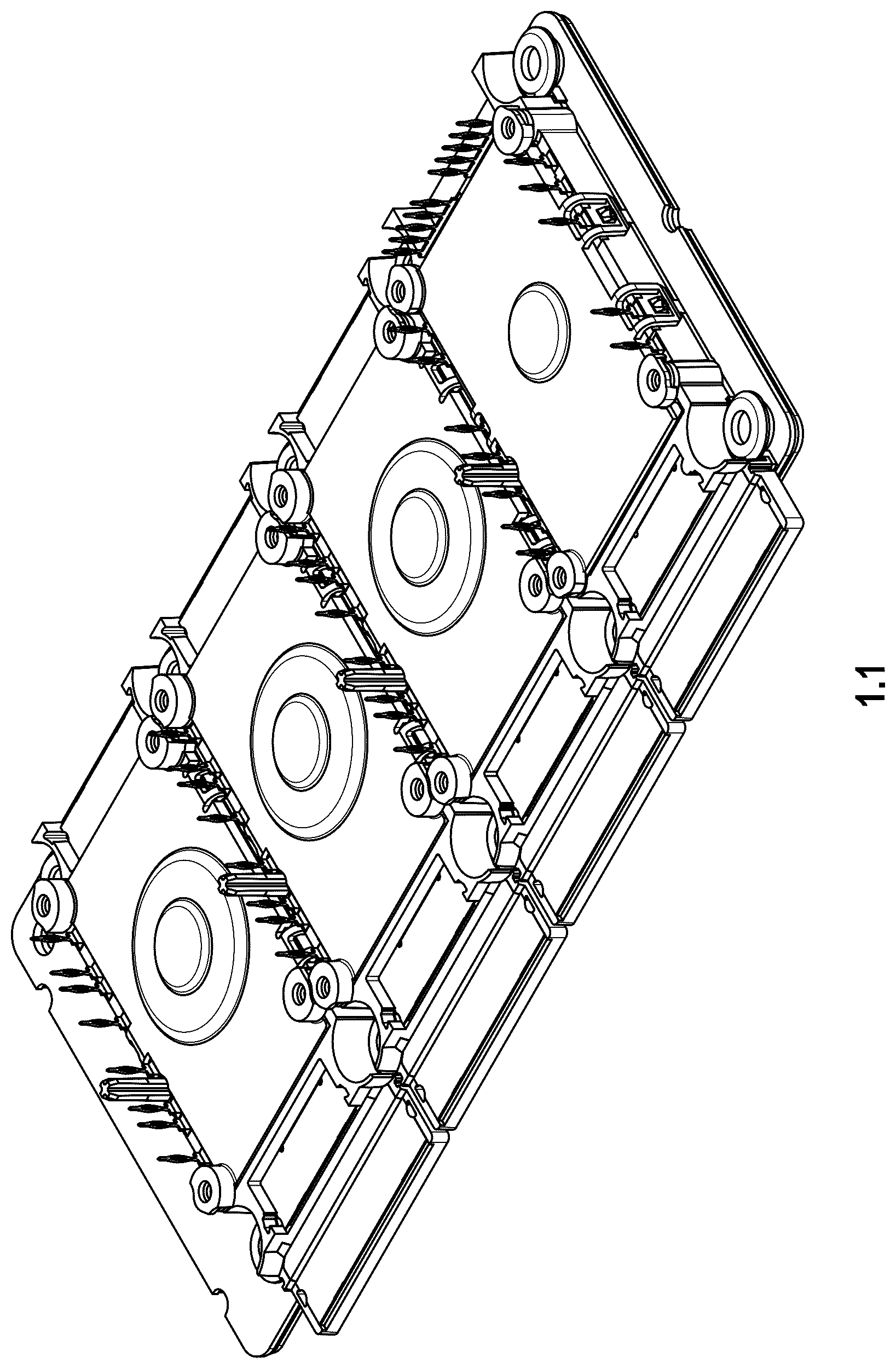 Patent USD1078669 — Semiconductor power module for vehicles — Figure 1