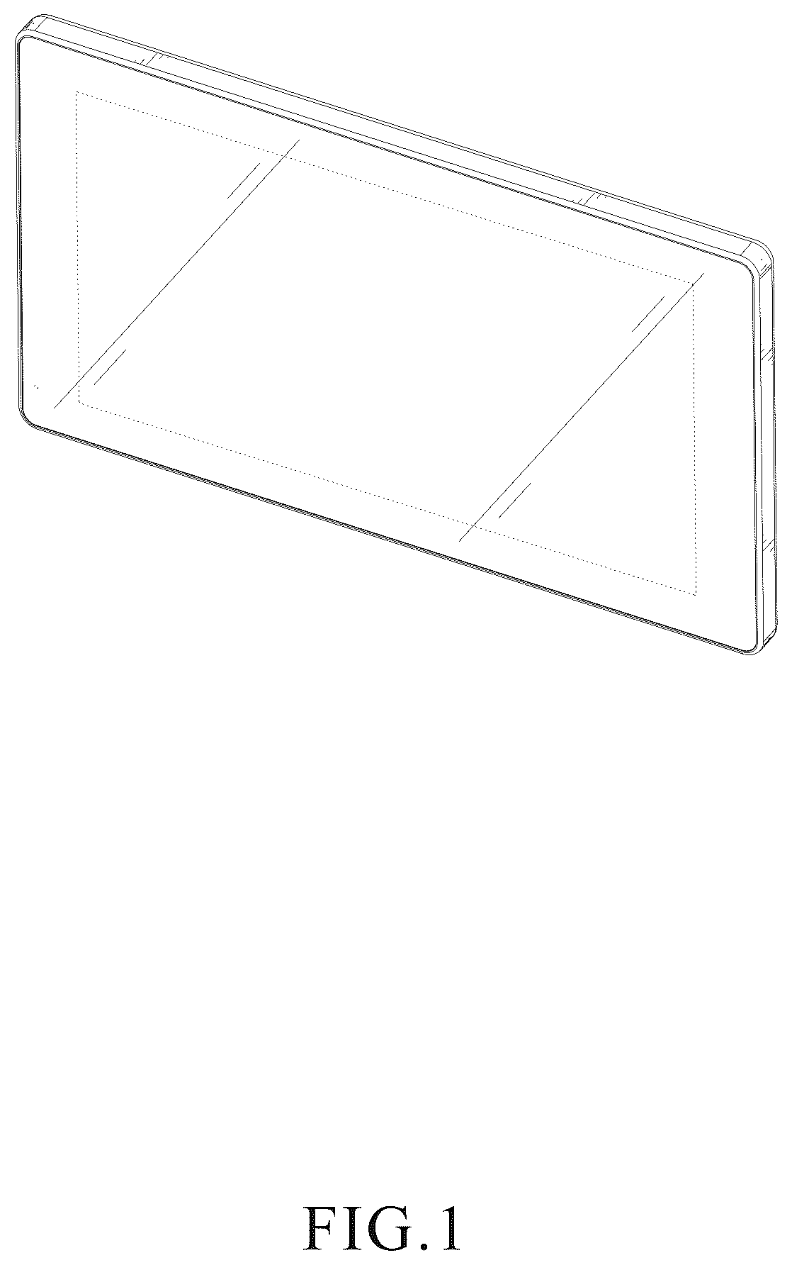 Patent USD1078671 — Vehicle display device — Figure 1