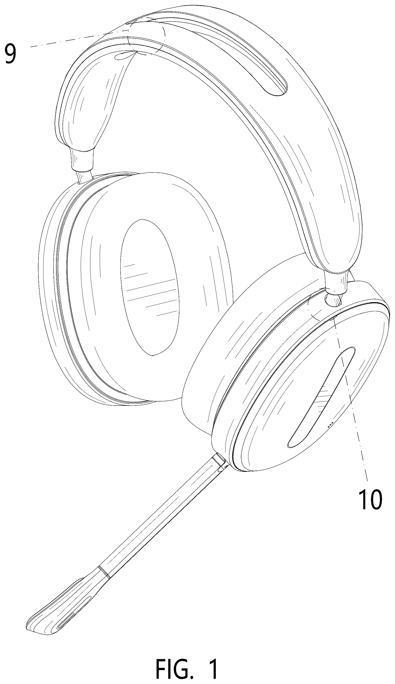 Patent USD1078684 Figure 1 – Headphone