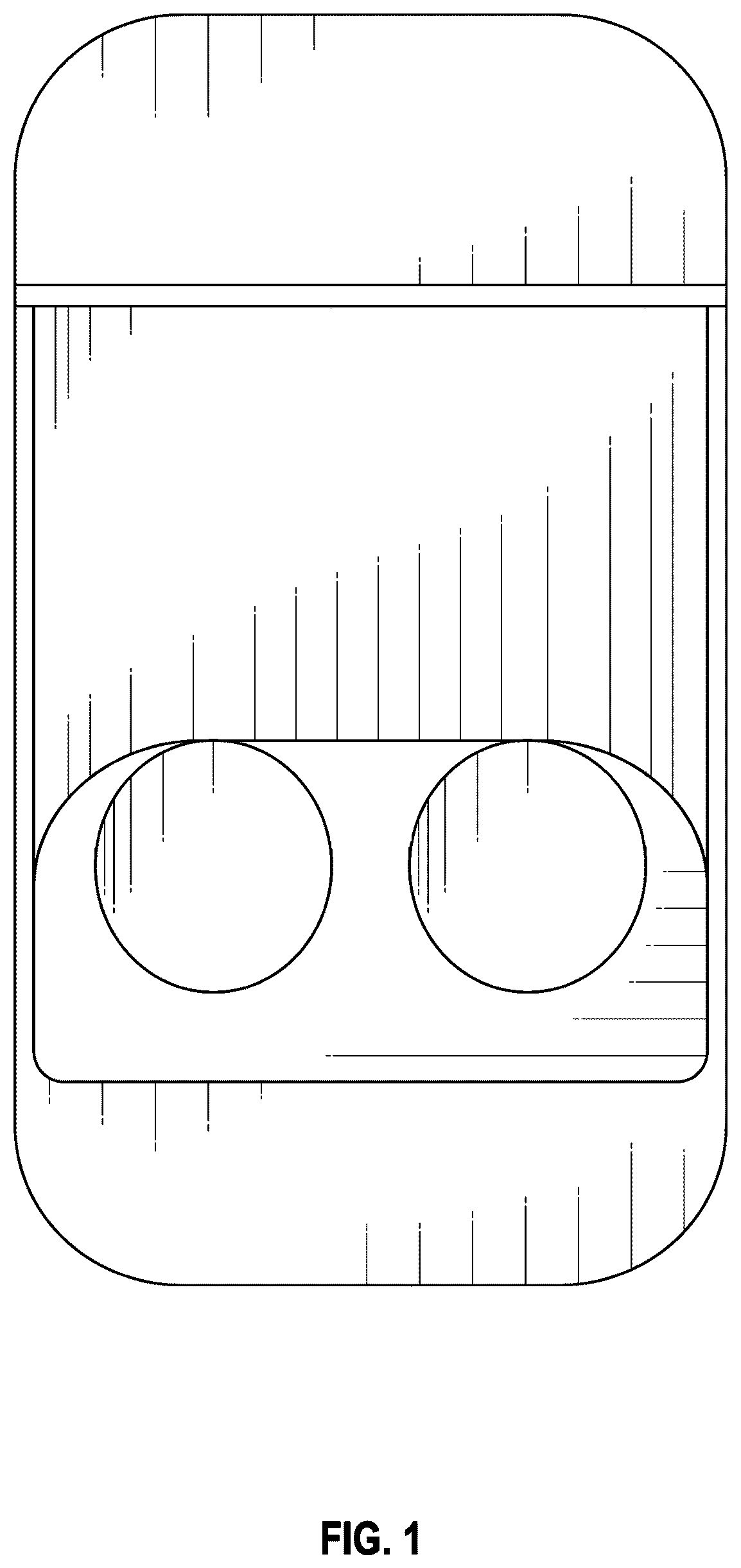 Patent USD1078716 Figure 1 – Earbud holder