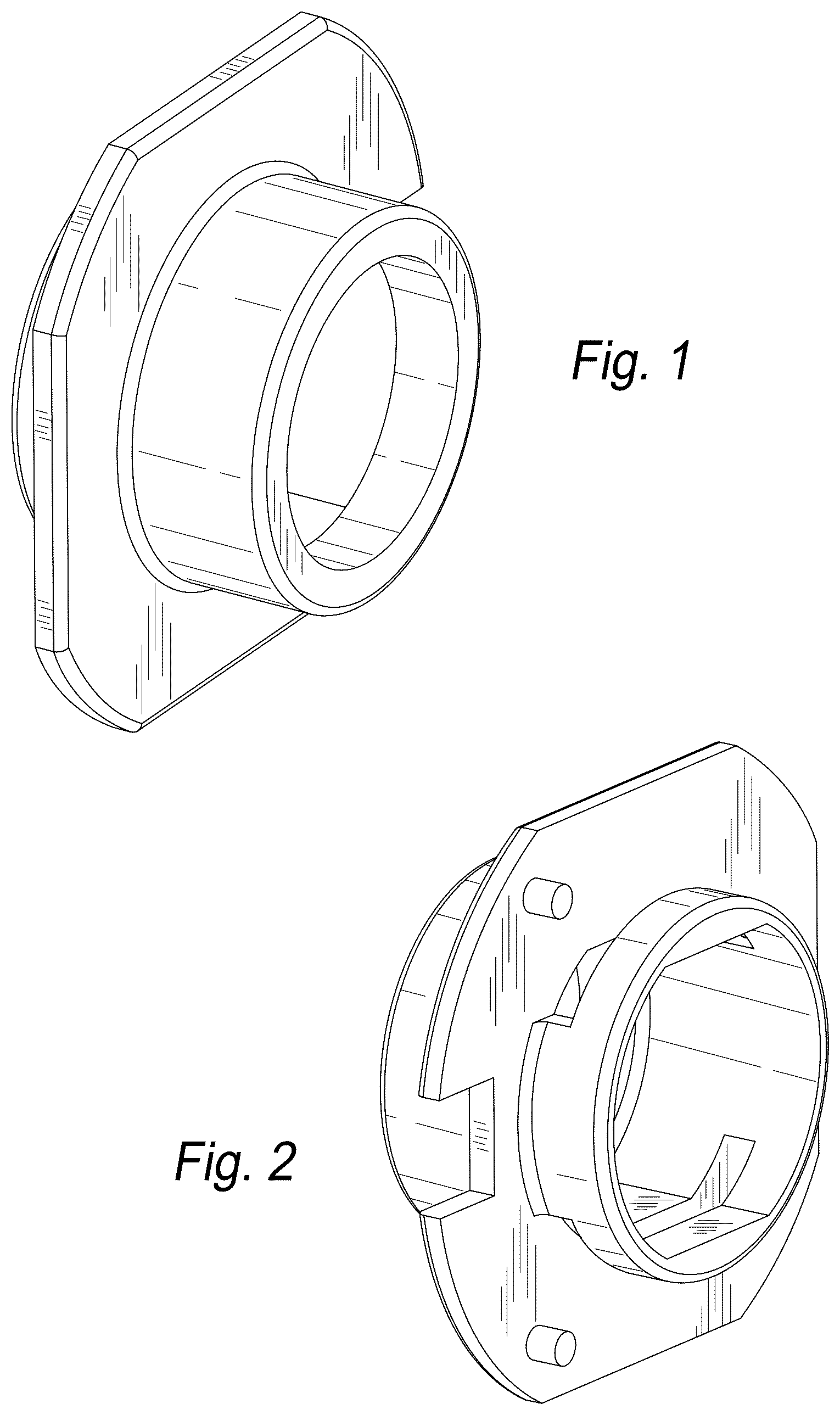 Patent USD1078947 — Inlet locking collar for hose reel — Figure 1
