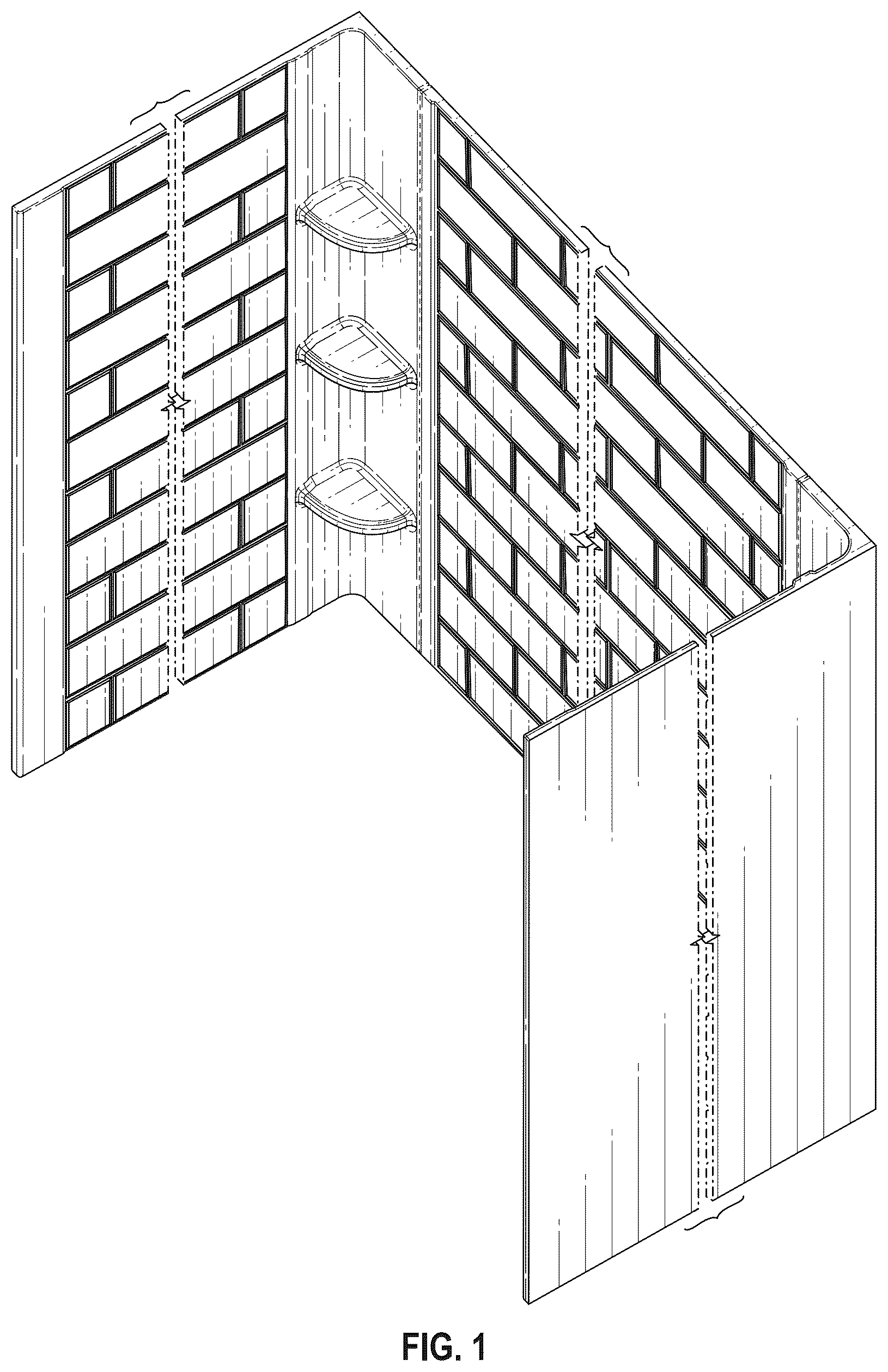 Patent USD1078952 — Bathtub enclosure — Figure 1