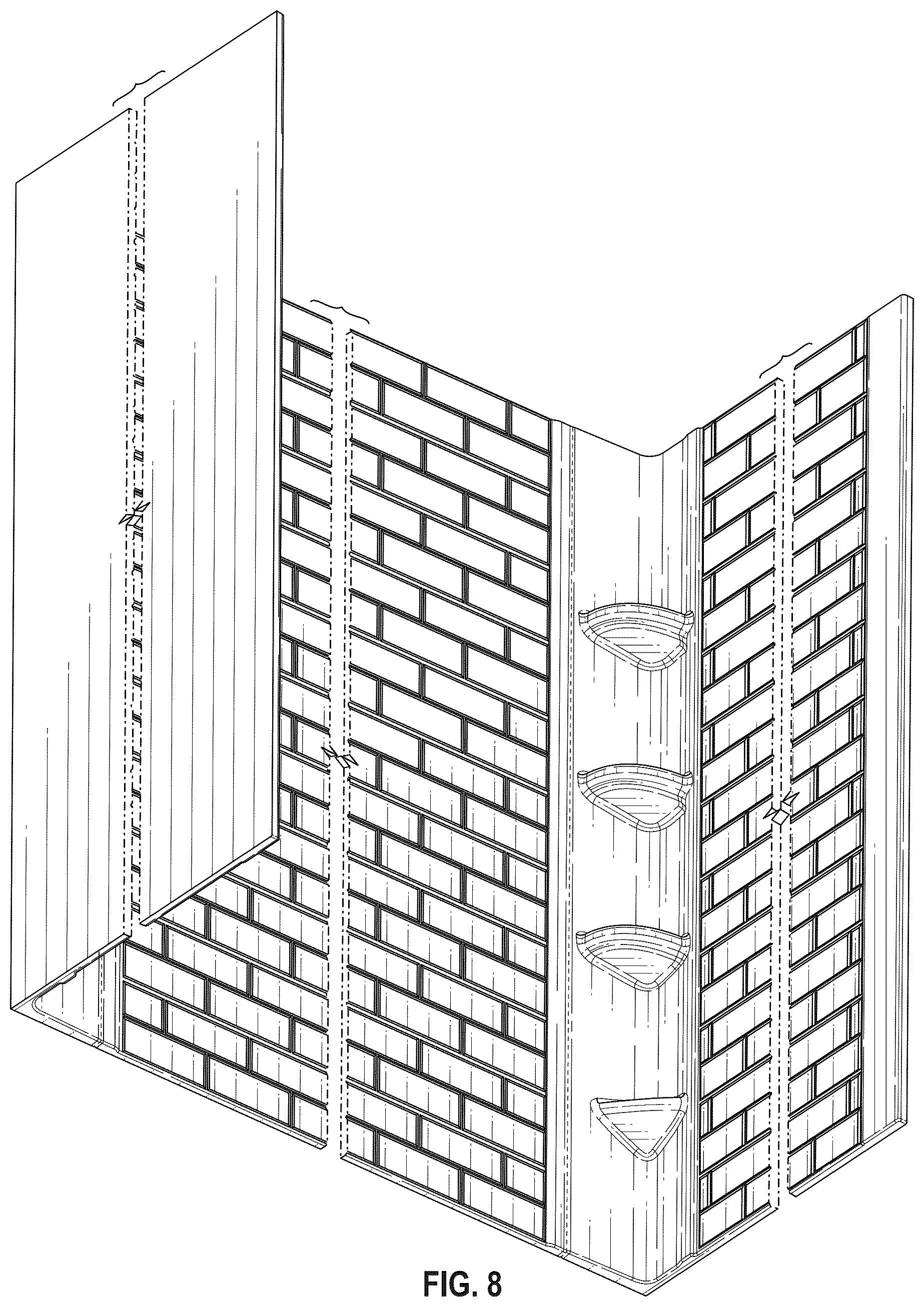 Patent USD1078955 — Bathtub enclosure — Figure 1