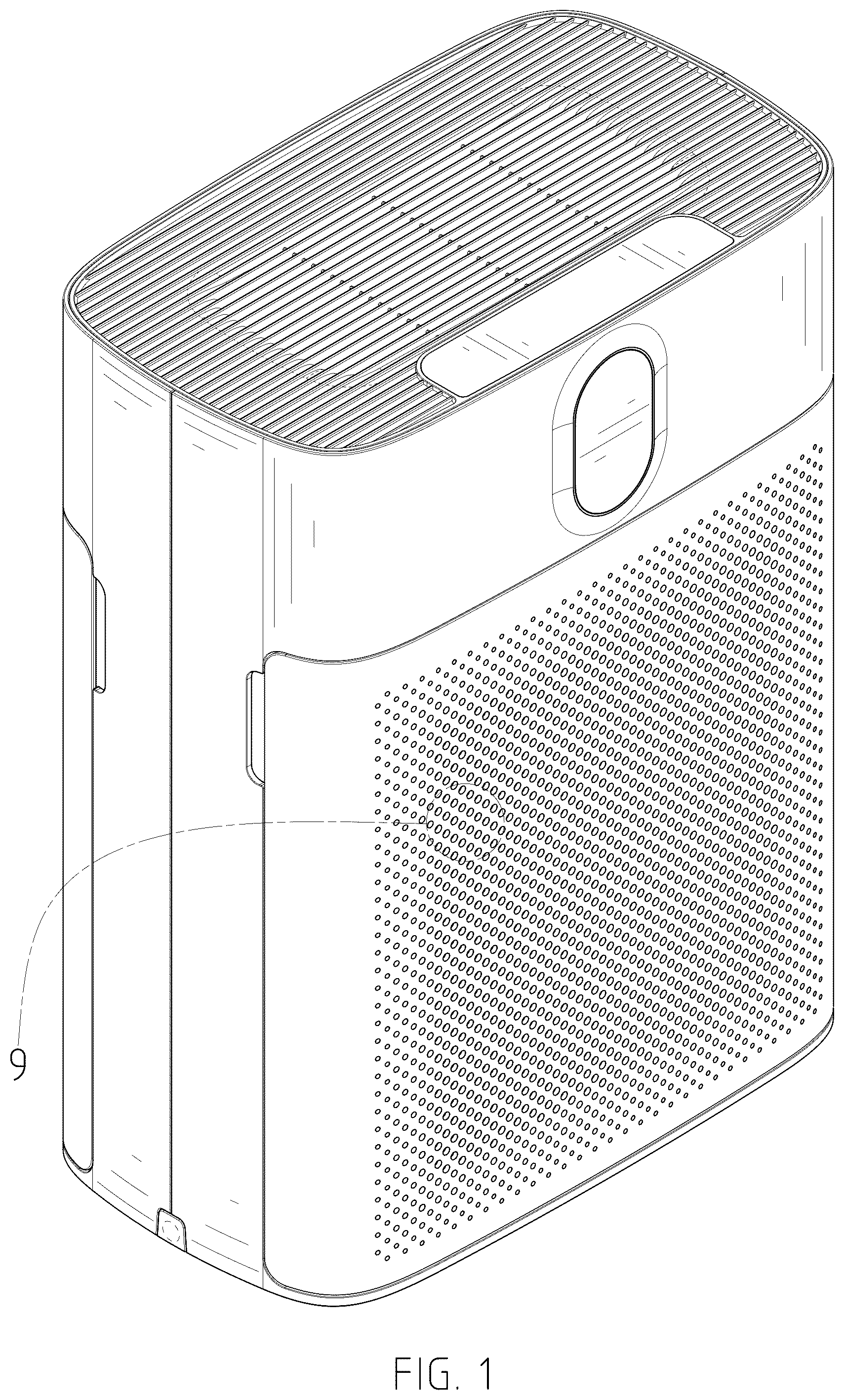 Patent USD1078968 Figure 1 – Air purifier