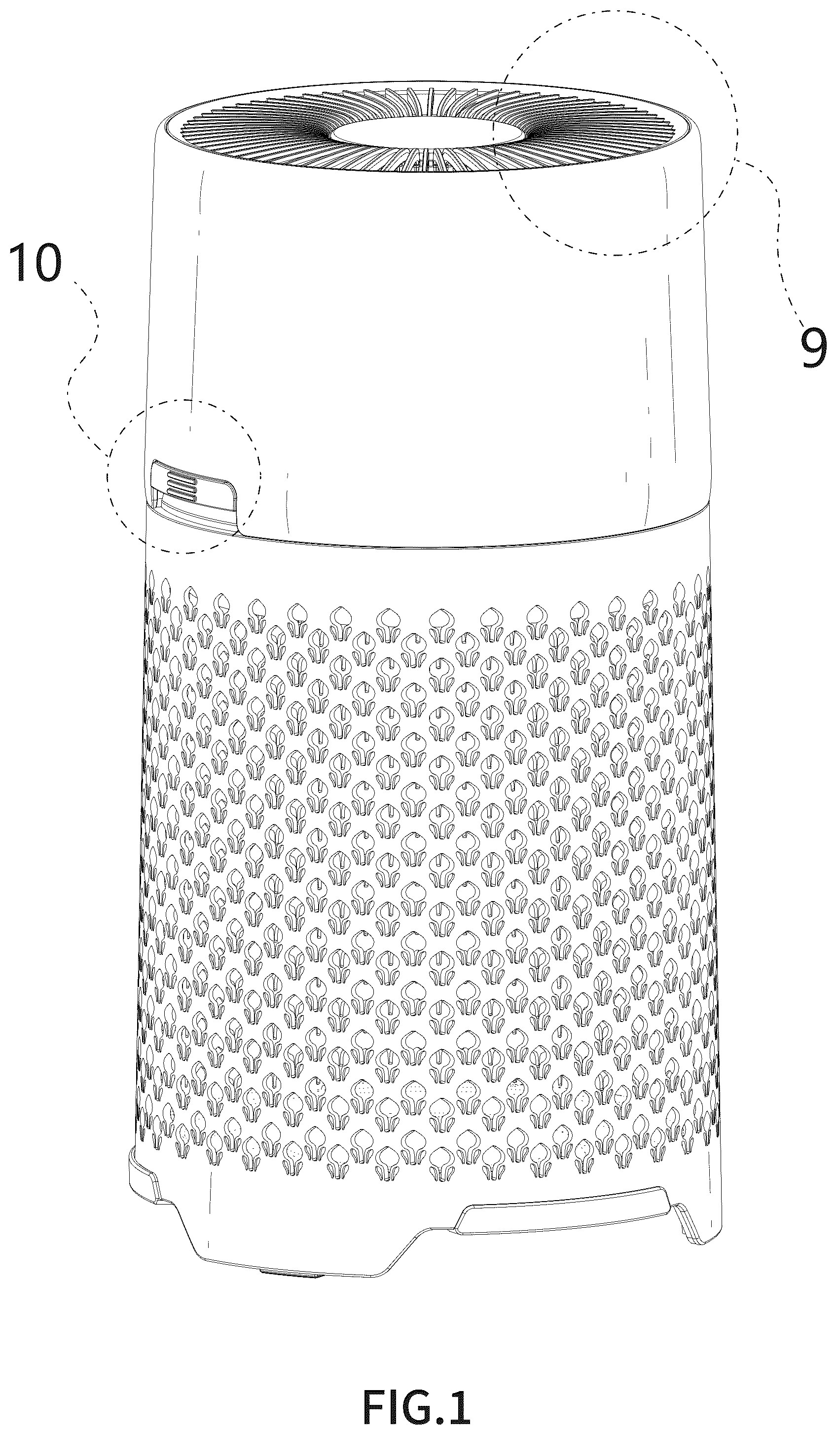 Patent USD1078972 — Air purifier — Figure 1