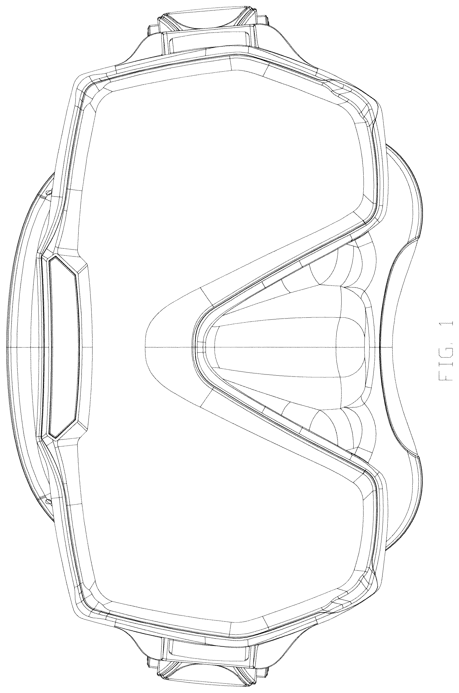 Patent USD1078991 Figure 1 – Snorkel mask