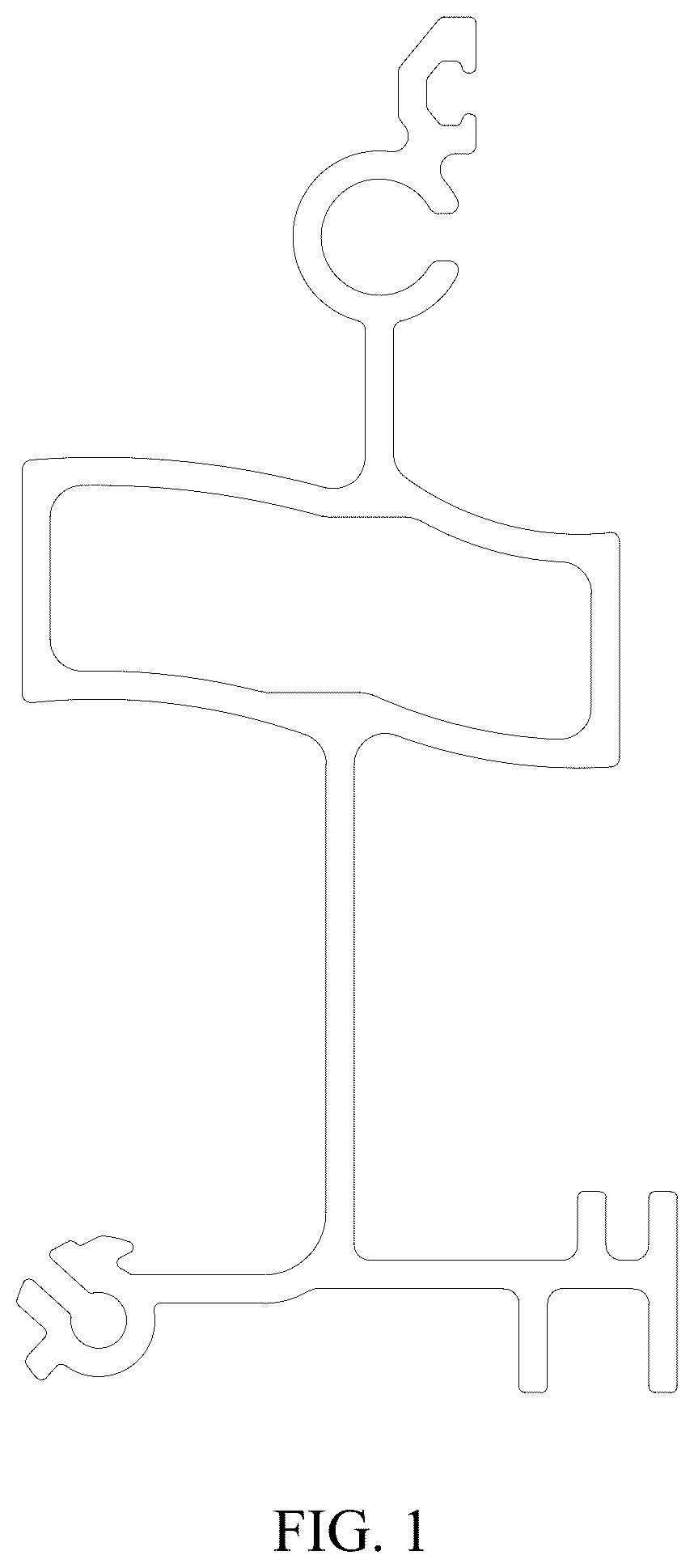 Patent USD1079053 — Sash to frame connecting member profile — Figure 1