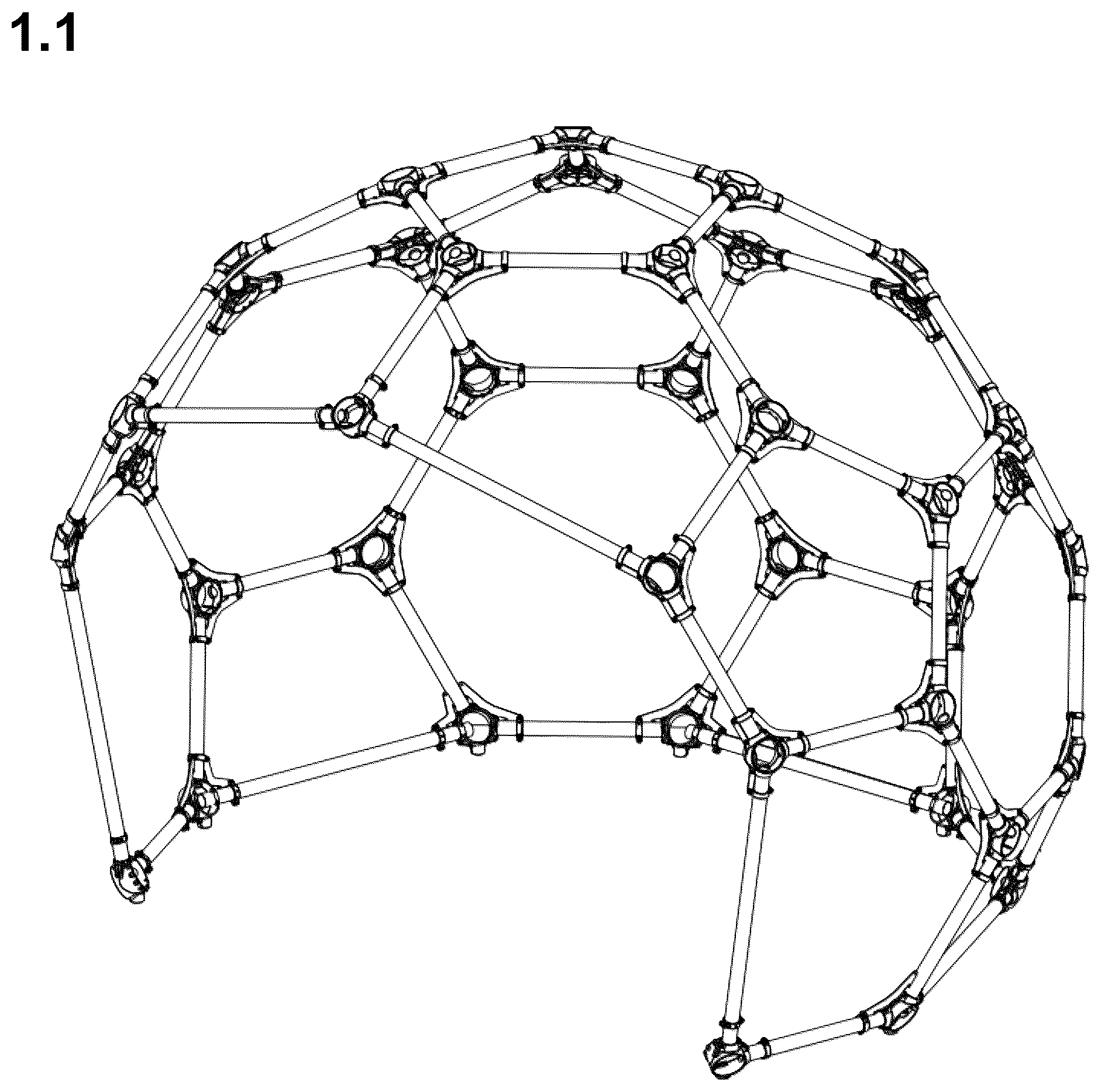 Patent USD1079054 — Dome panel house — Figure 1