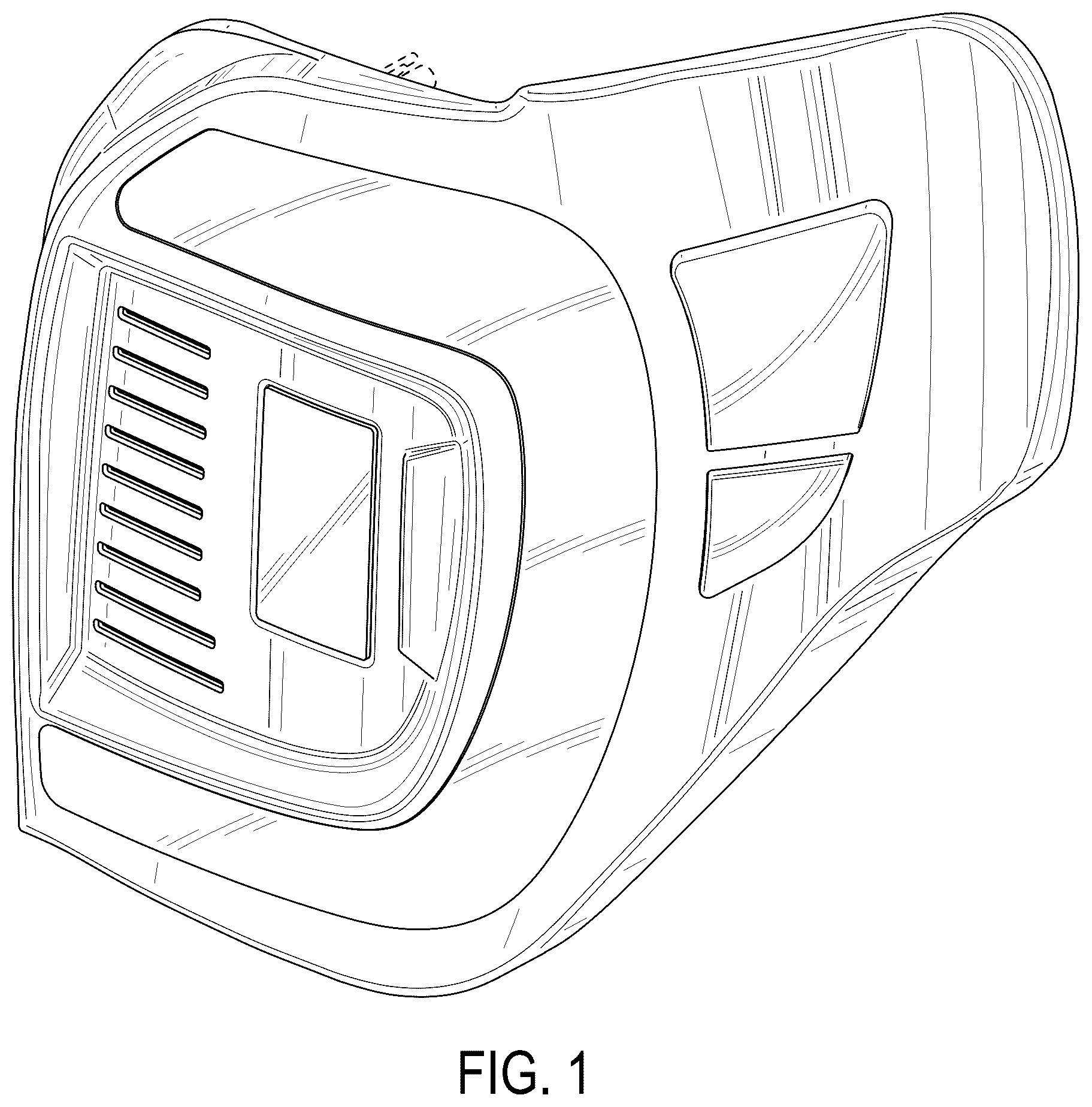 Patent USD1079074 — Vehicle tail light — Figure 1