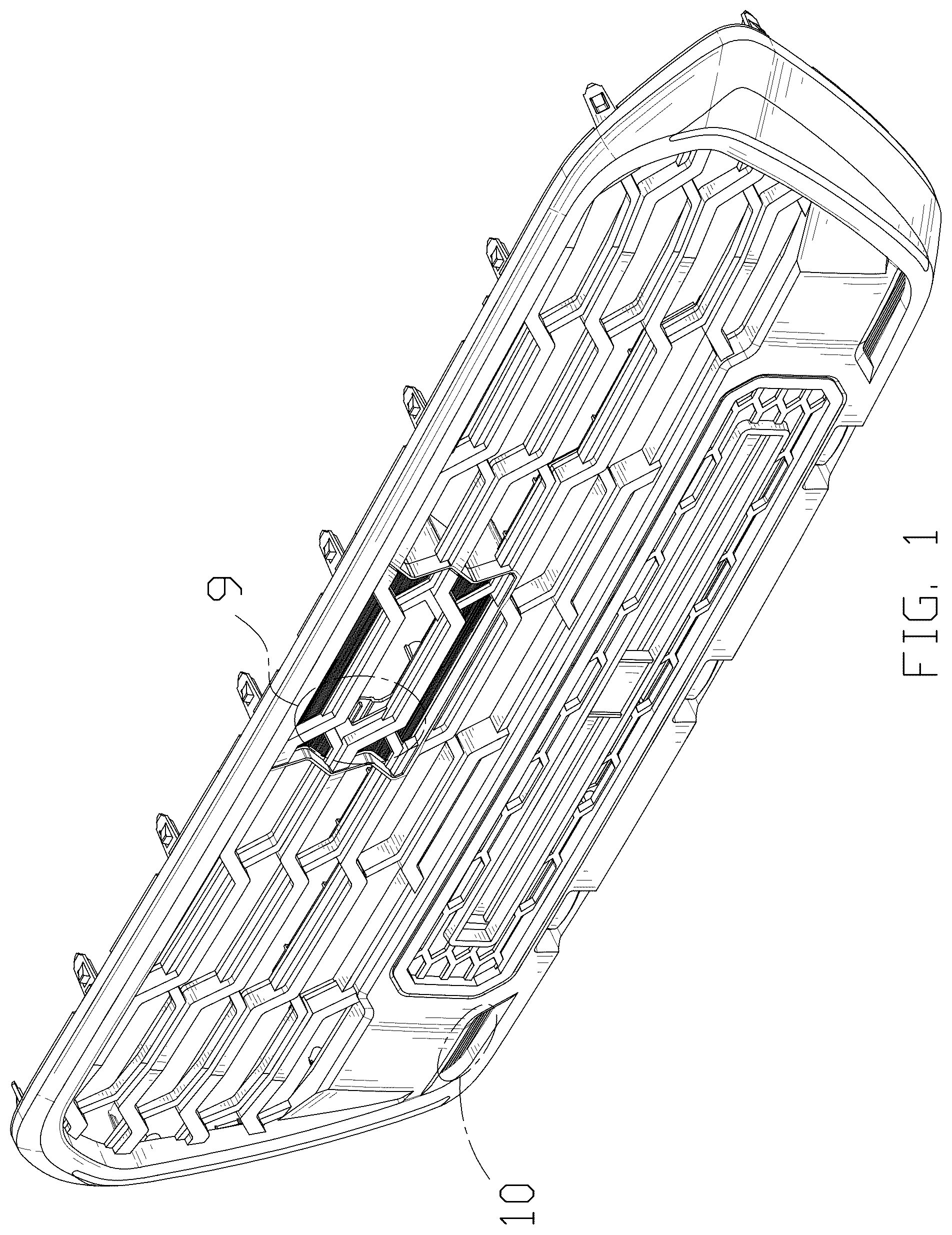 Patent USD1079075 Figure 1 – Vehicle lighting