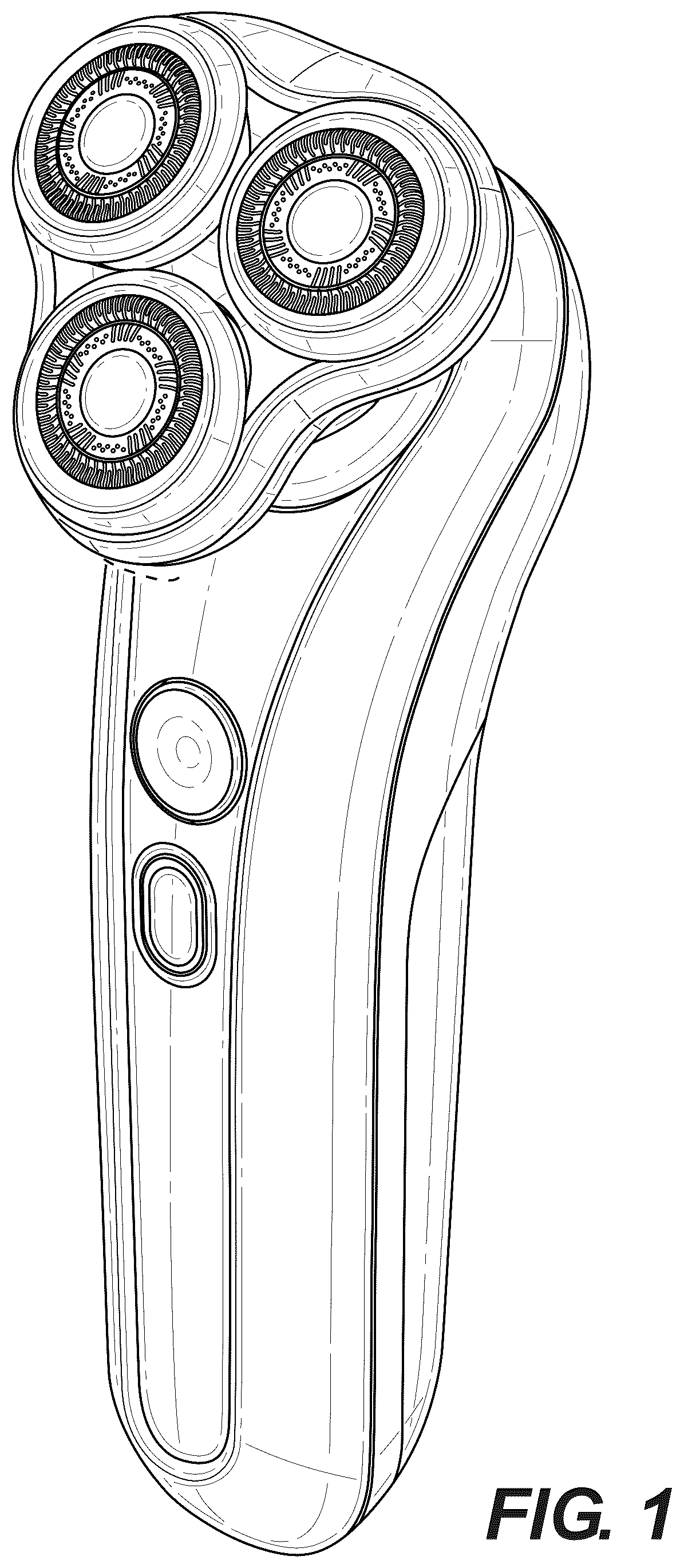 Patent USD1079129 Figure 1 – Shaver