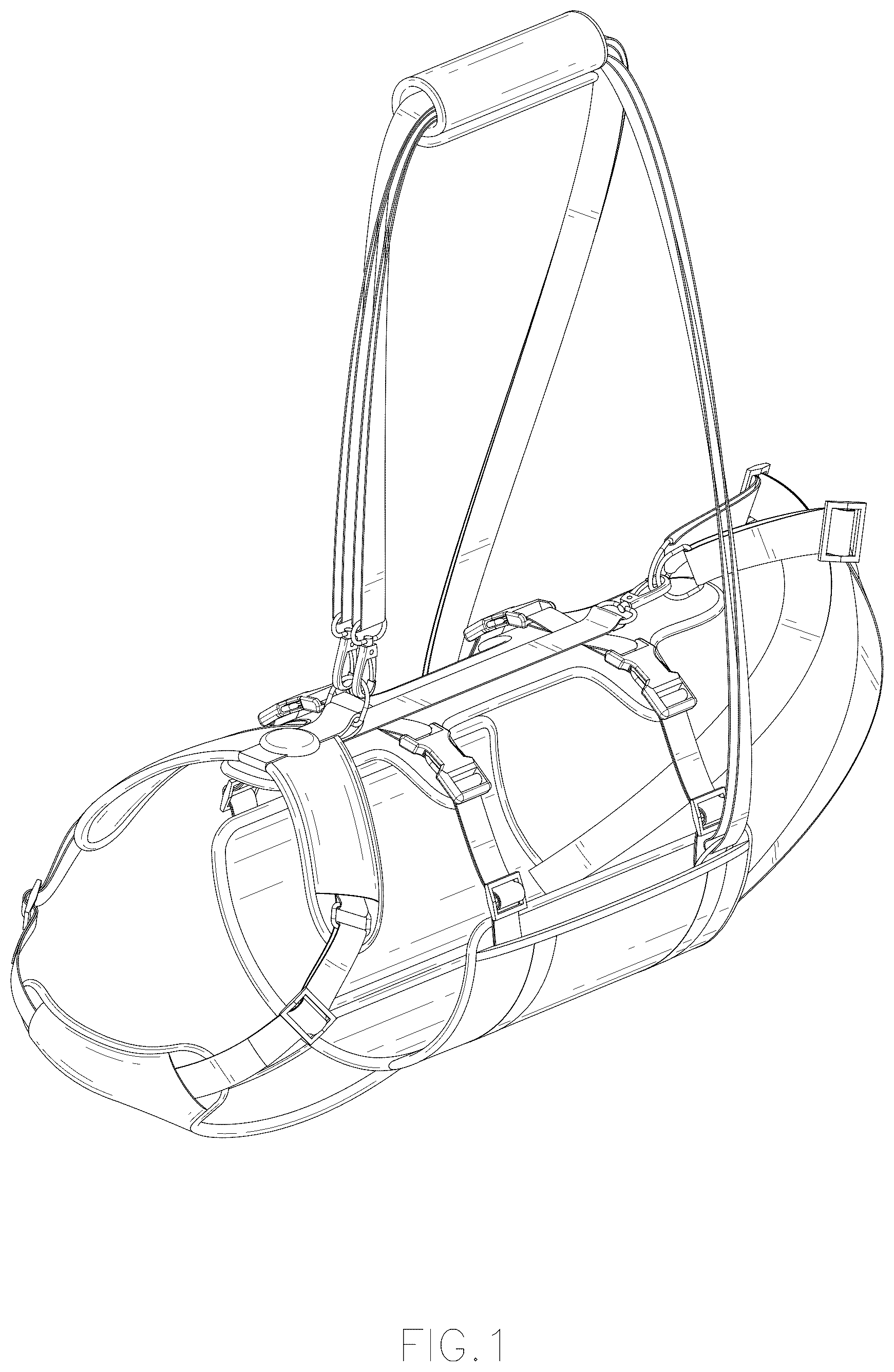 Patent USD1079145 — Lifting harness for dog — Figure 1