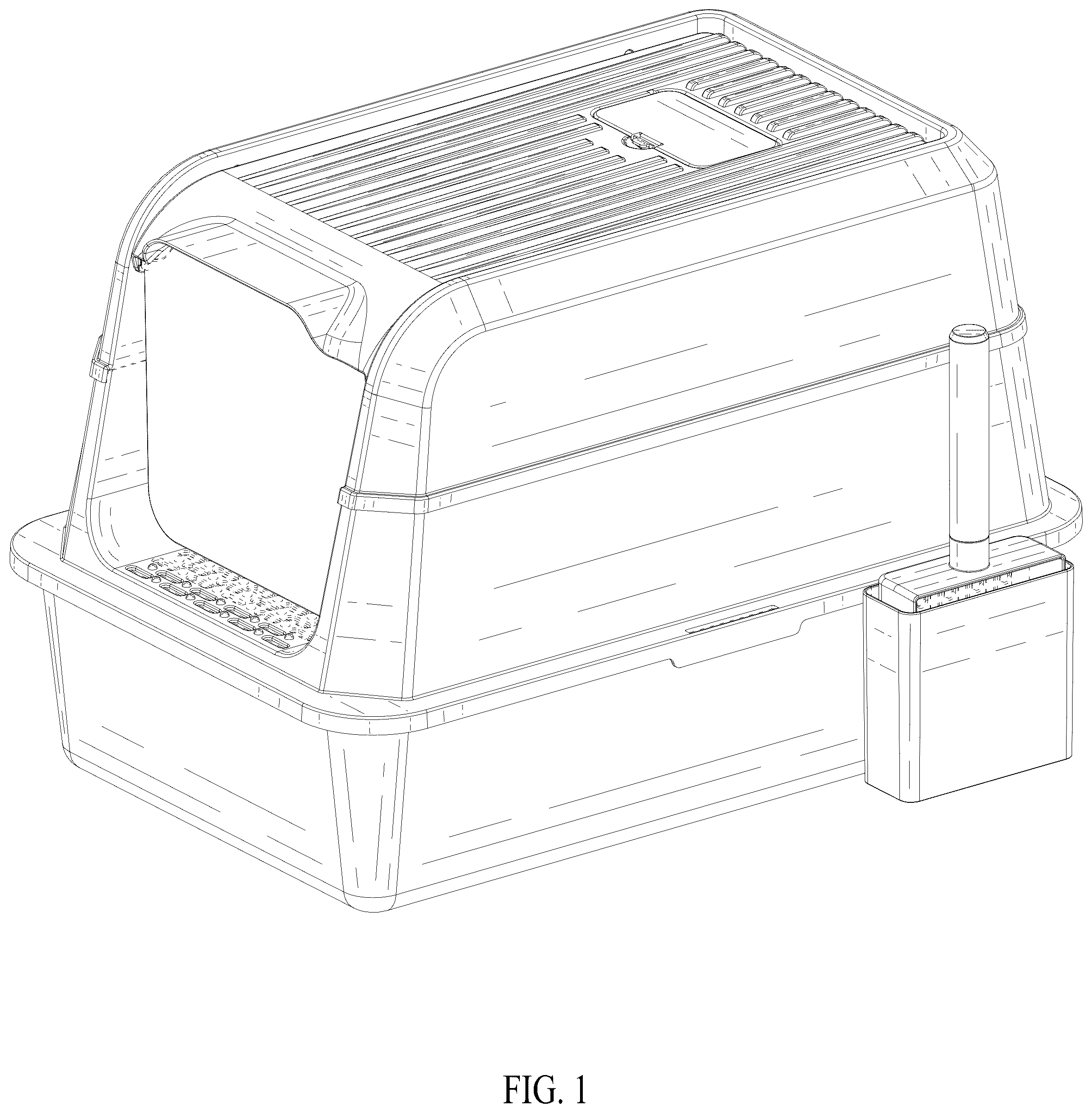 Patent USD1079151 — Cat litter pan — Figure 1
