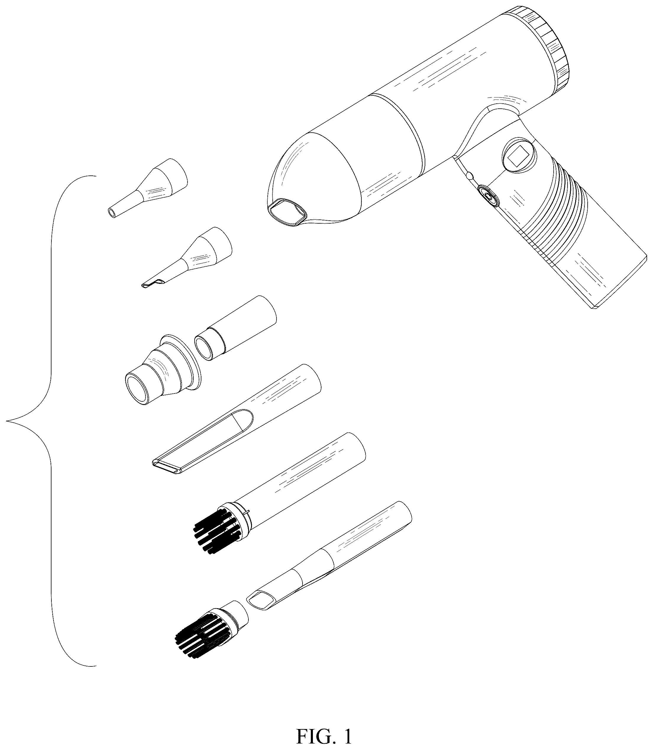 Patent USD1079160 — Combined blow and vacuum cleaner set — Figure 1