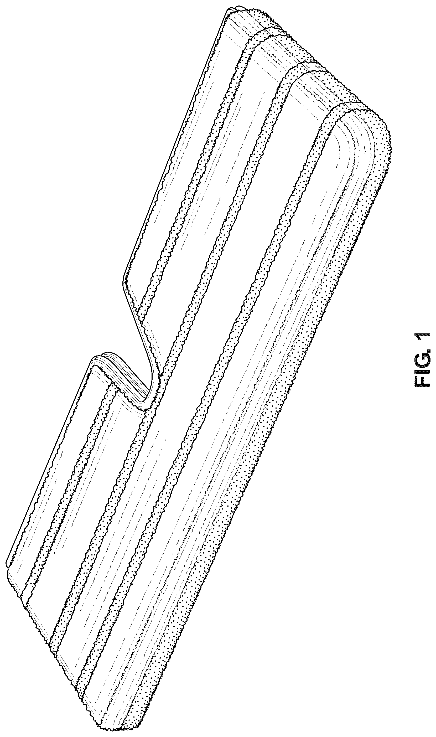 Patent USD1079166 Figure 1 – Cleaning pad for cleaning implement