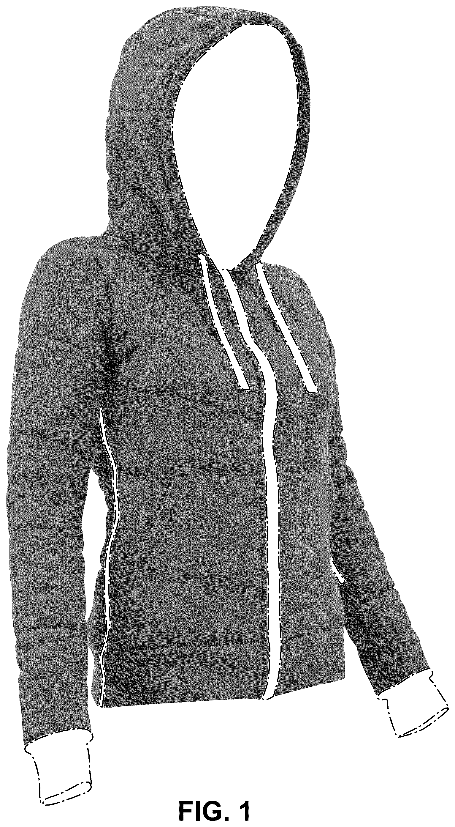 Patent USD1100422 Figure 1 – Outerwear