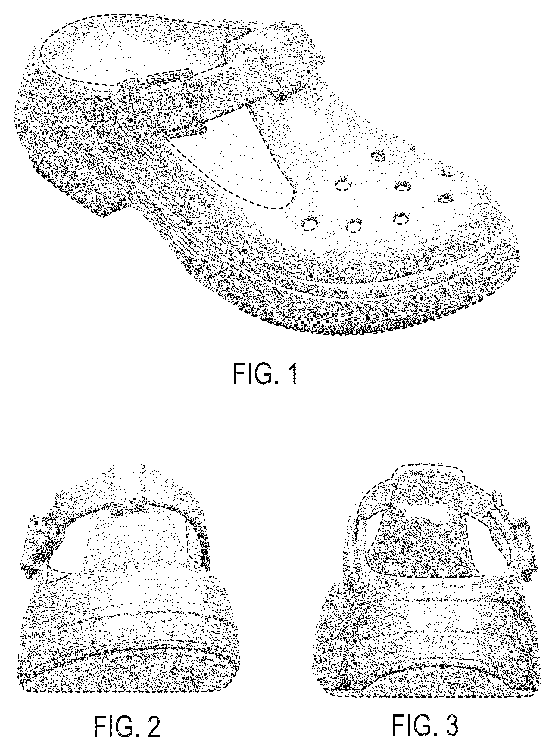 Patent USD1100444 Figure 1 – Footwear
