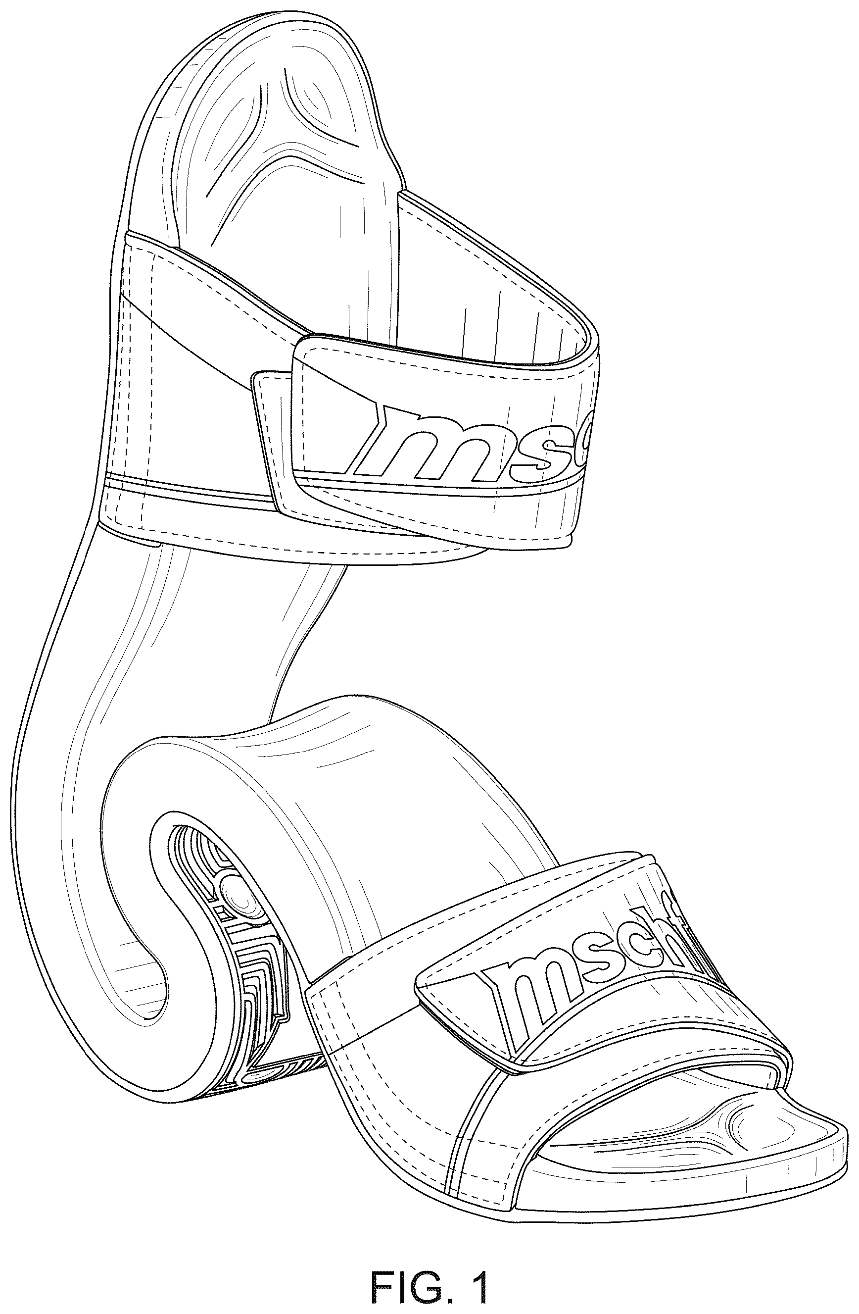 Patent USD1100448 — Footwear — Figure 1