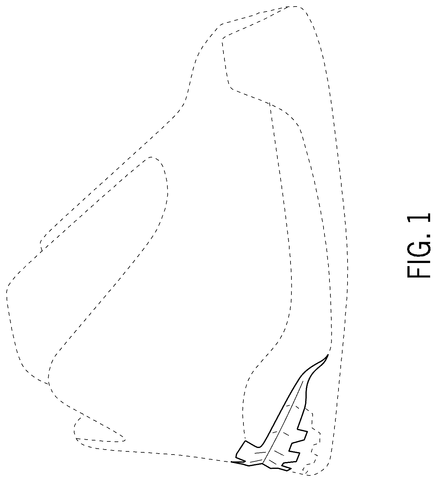 Patent USD1100470 — Footwear — Figure 1