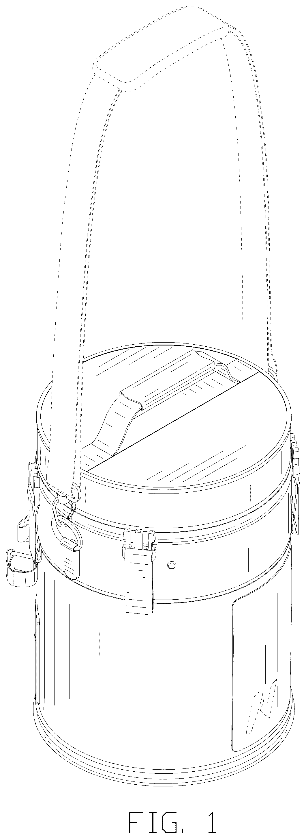 Patent USD1100497 — Tennis ball launch bag — Figure 1