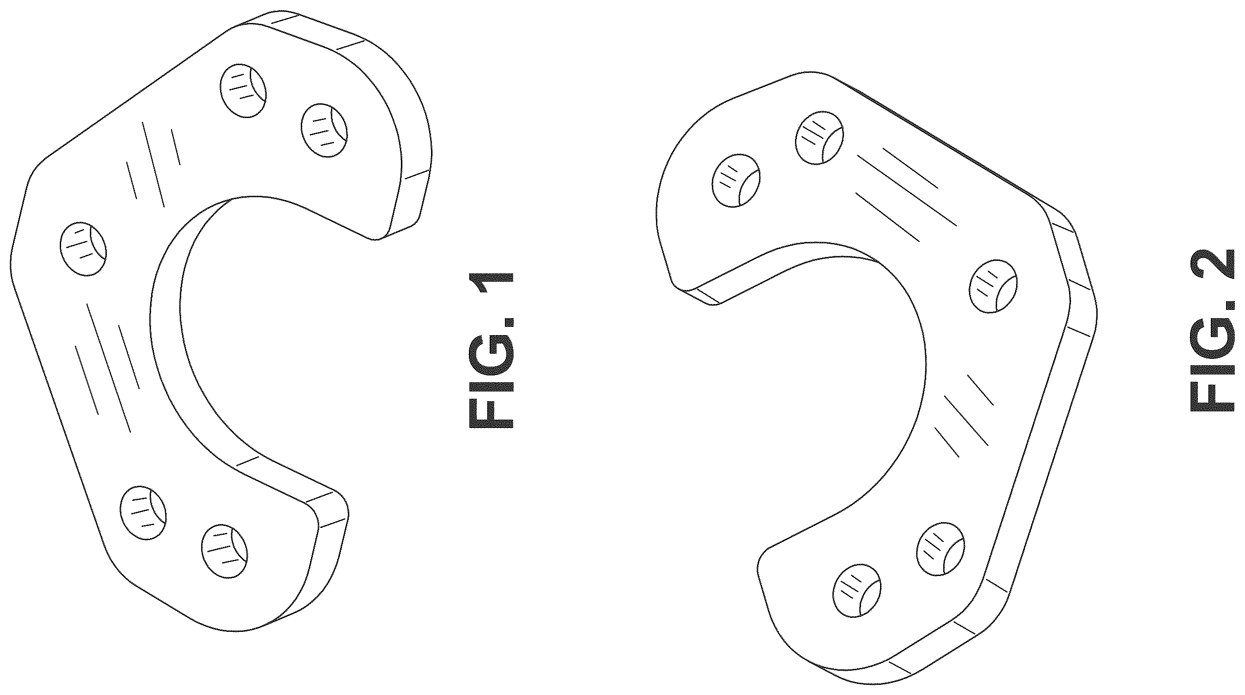 Patent USD1100631 — Wide blind fastener plate — Figure 1
