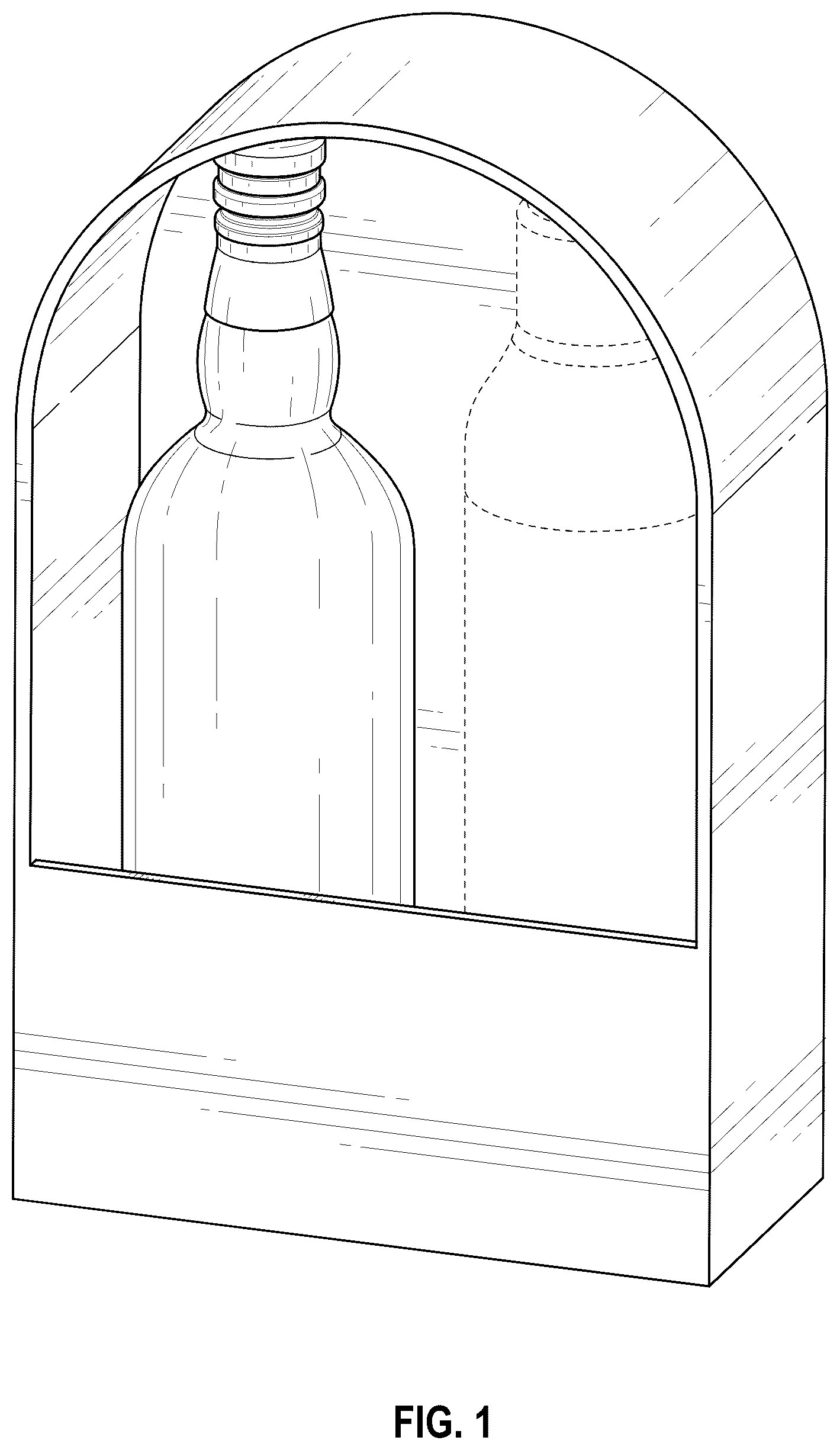 Patent USD1100650 — Bottle package with bottle — Figure 1