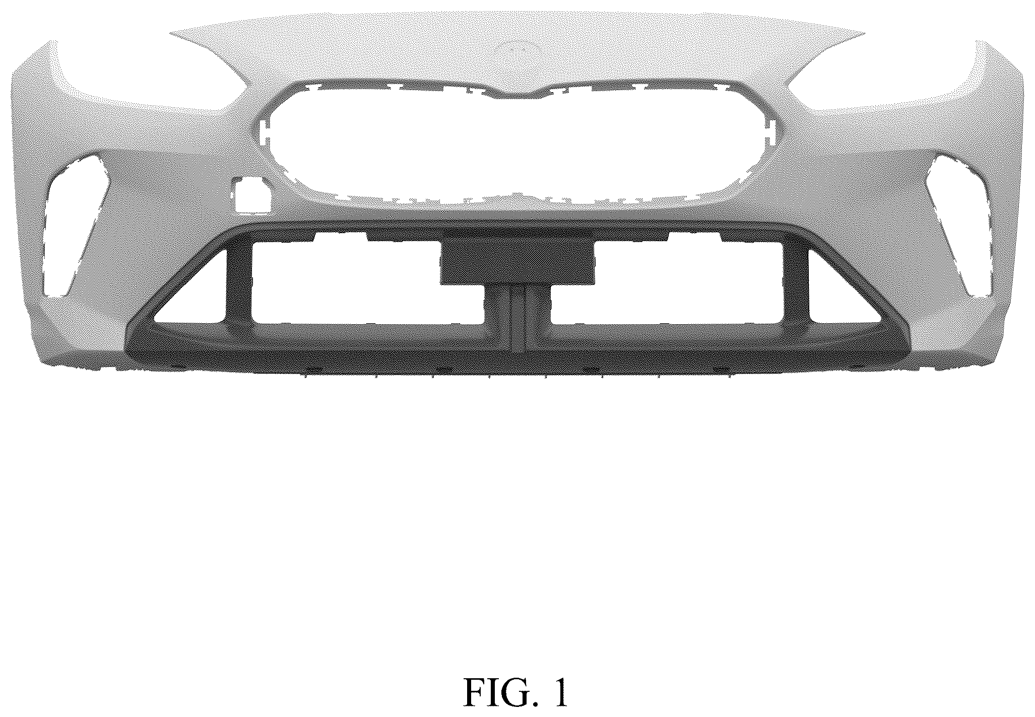 Patent USD1100761 Figure 1 – Front bumper for a vehicle