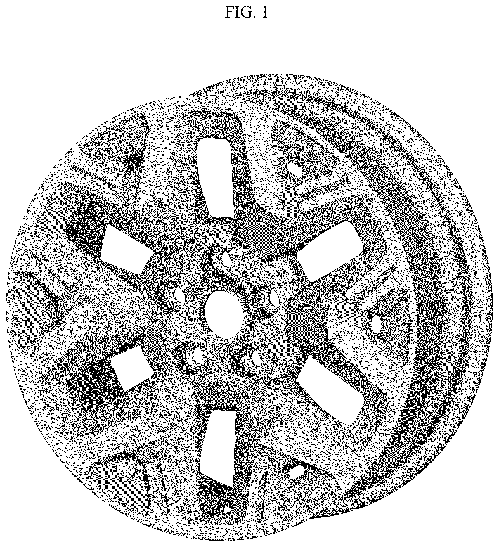 Patent USD1100778 — Wheel for an automobile — Figure 1
