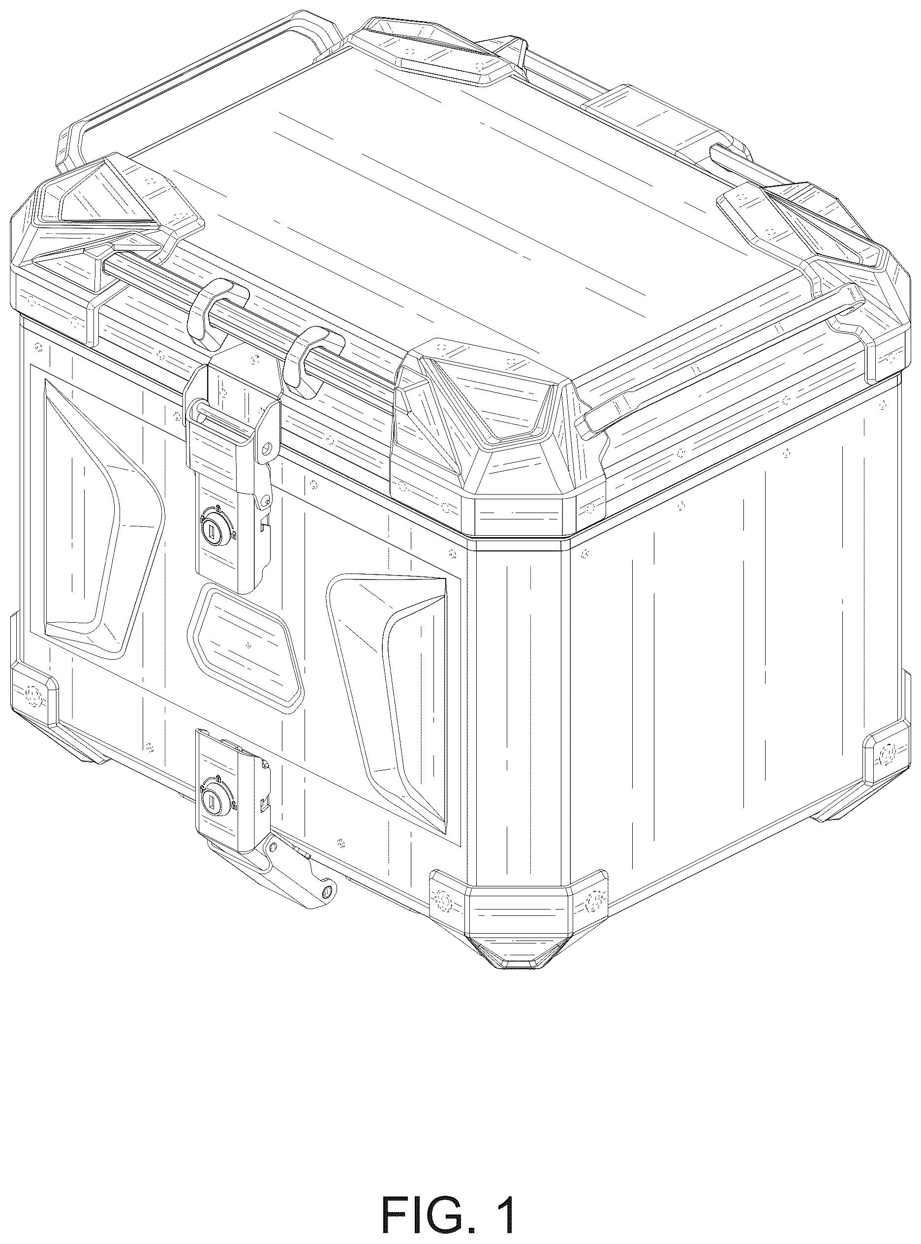 Patent USD1100798 — Motorcycle trunk — Figure 1