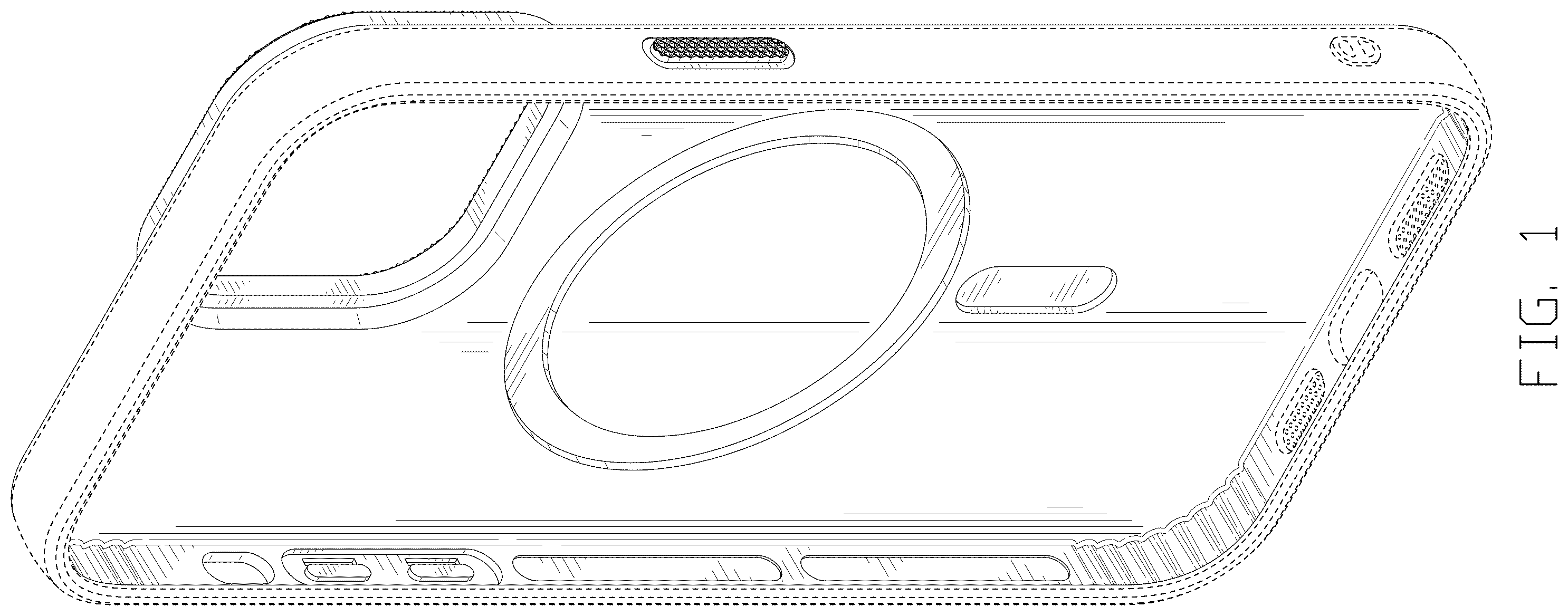 Patent USD1100891 Figure 1 – Case for mobile phone