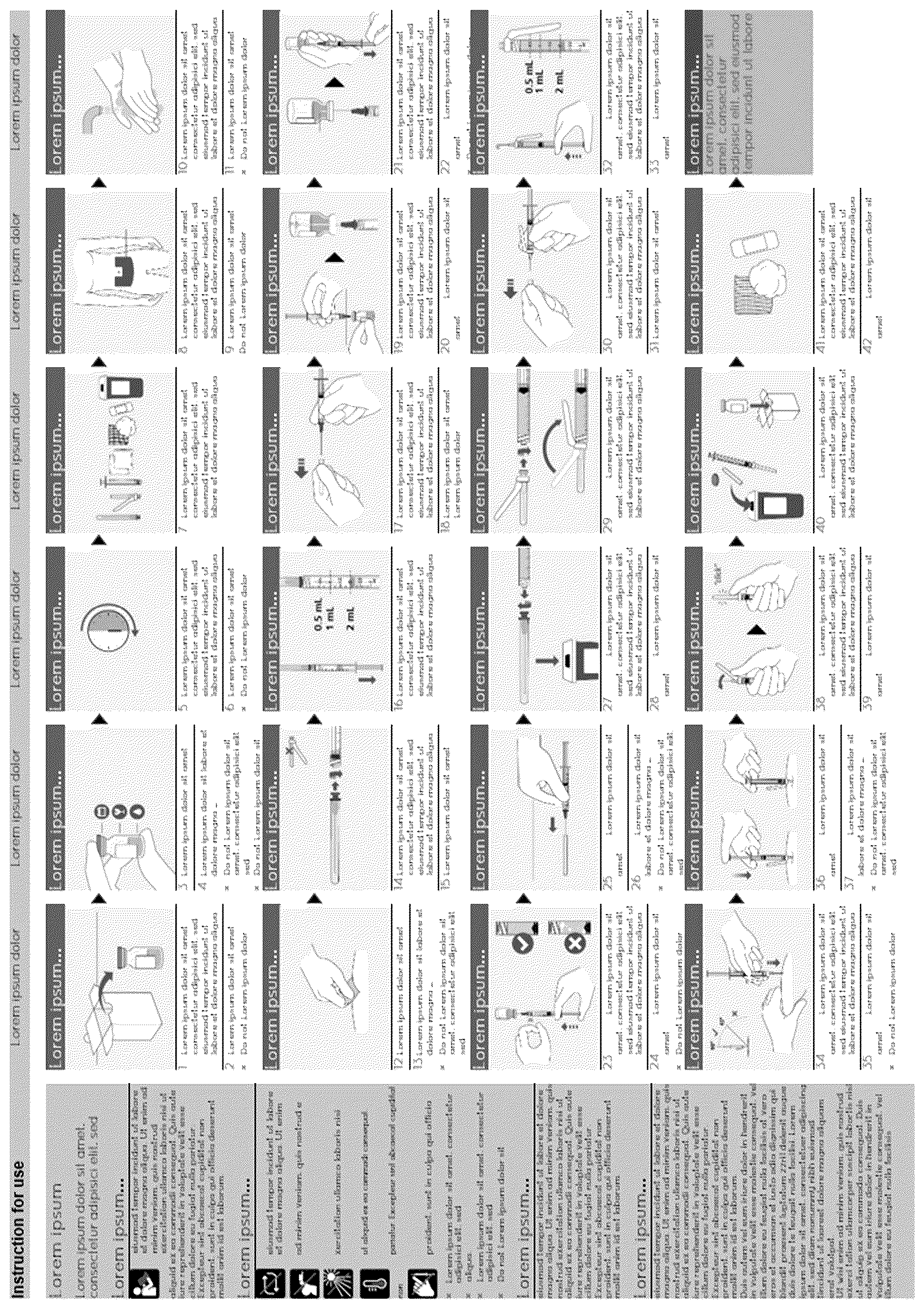 Patent USD1101035 Figure 1 – Package leaflet
