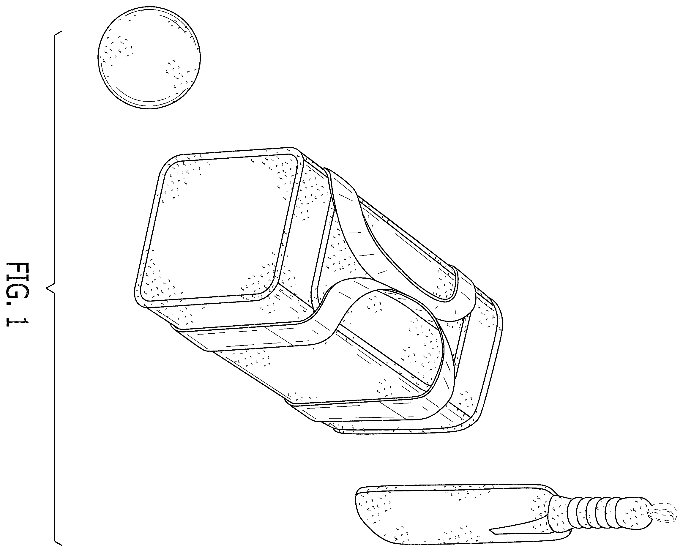 Patent USD1101054 — Plush ball, bag, and bat set — Figure 1