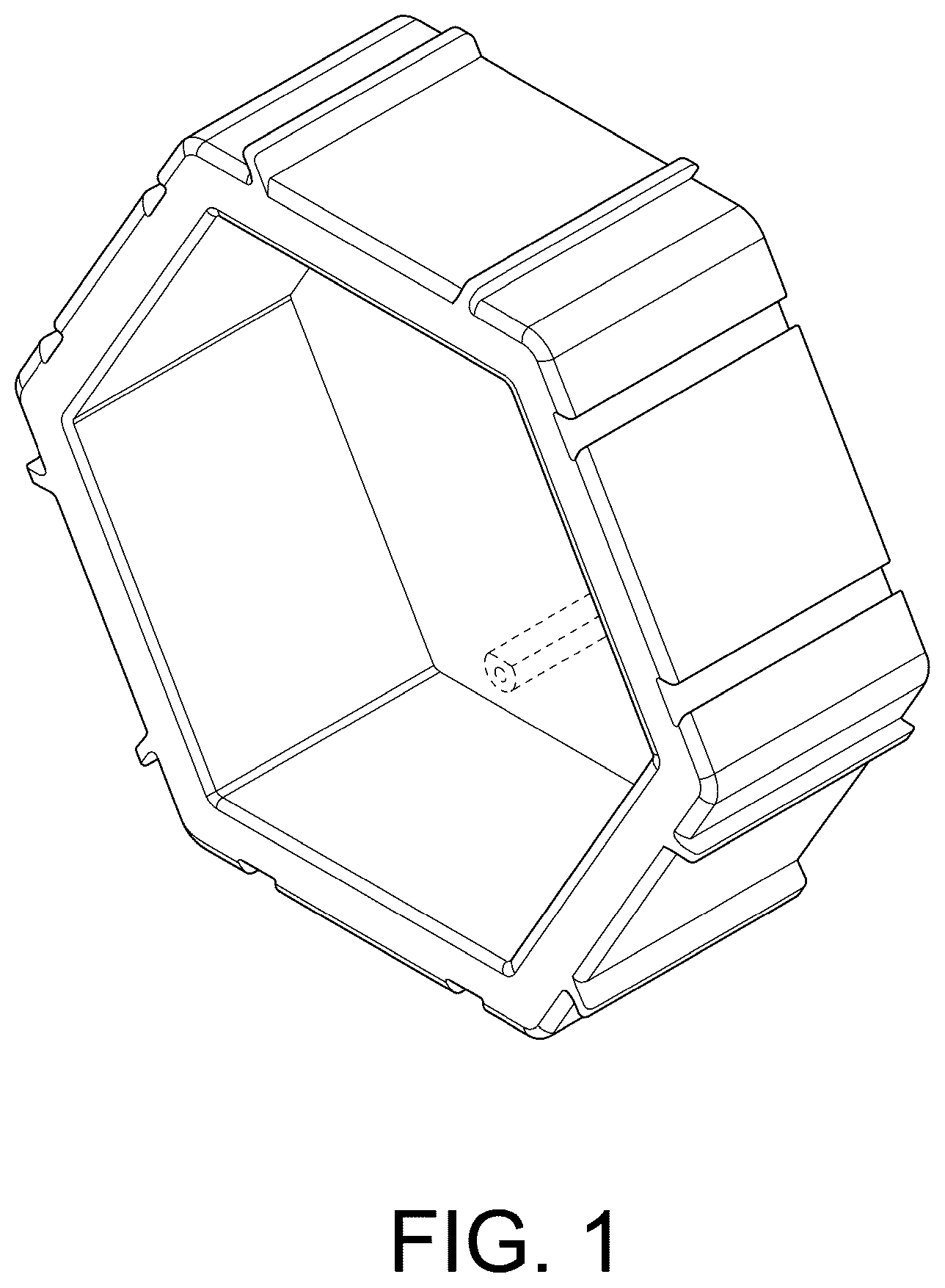 Patent USD1101065 Figure 1 – Construction toy with interlocking bricks