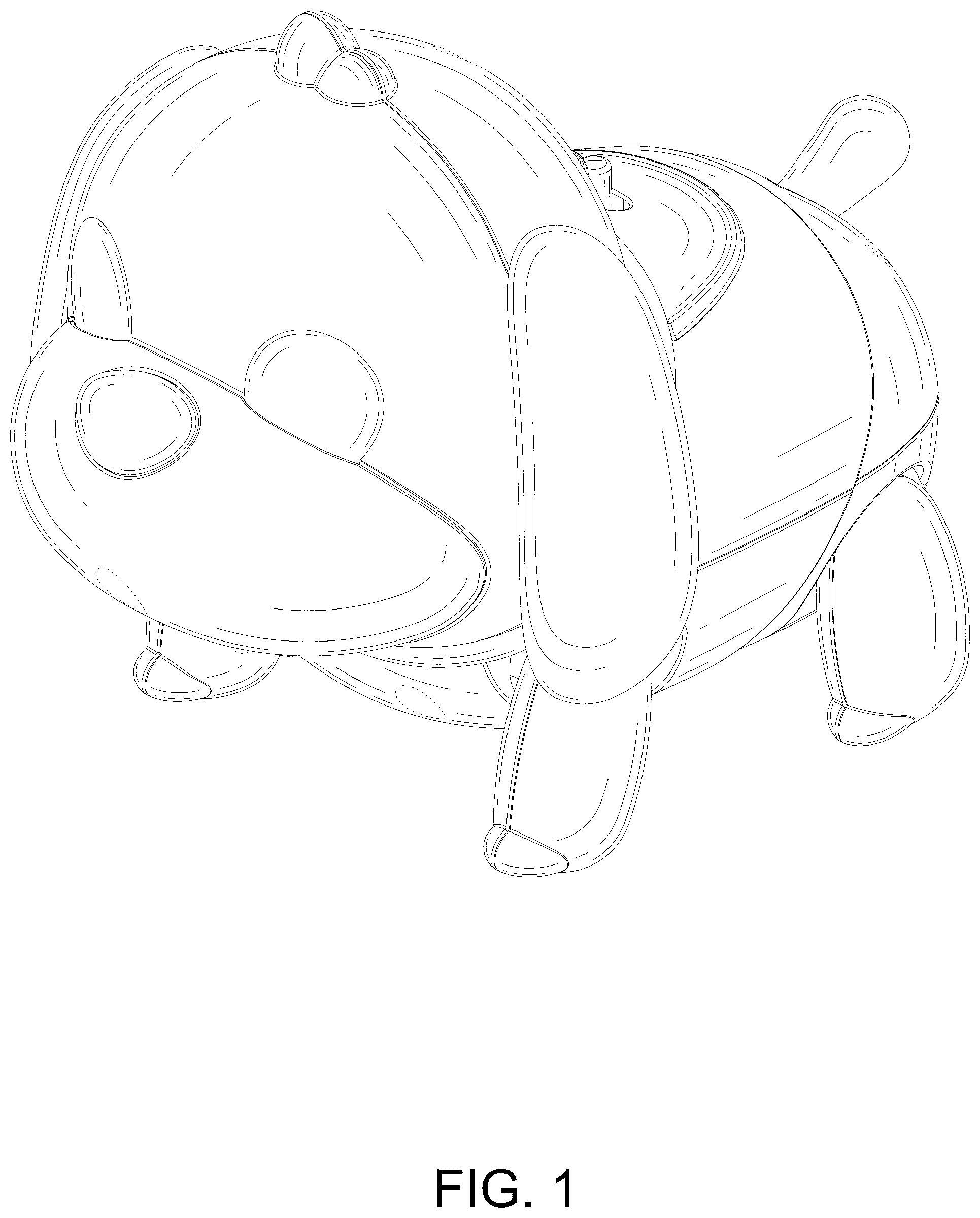 Patent USD1101071 — Toy dog — Figure 1