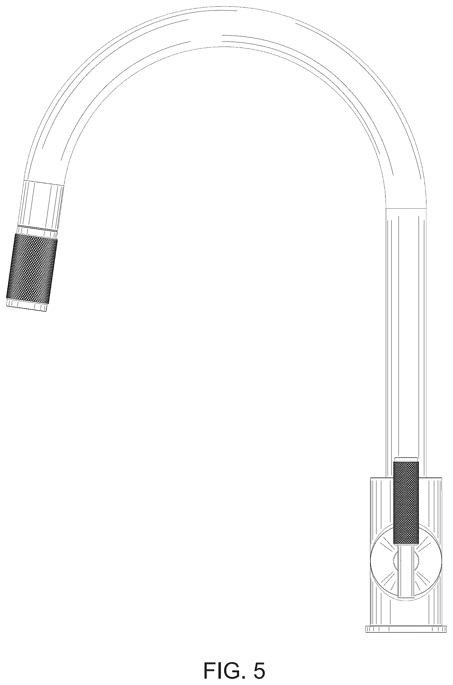 Patent USD1101107 Figure 5 – Faucet