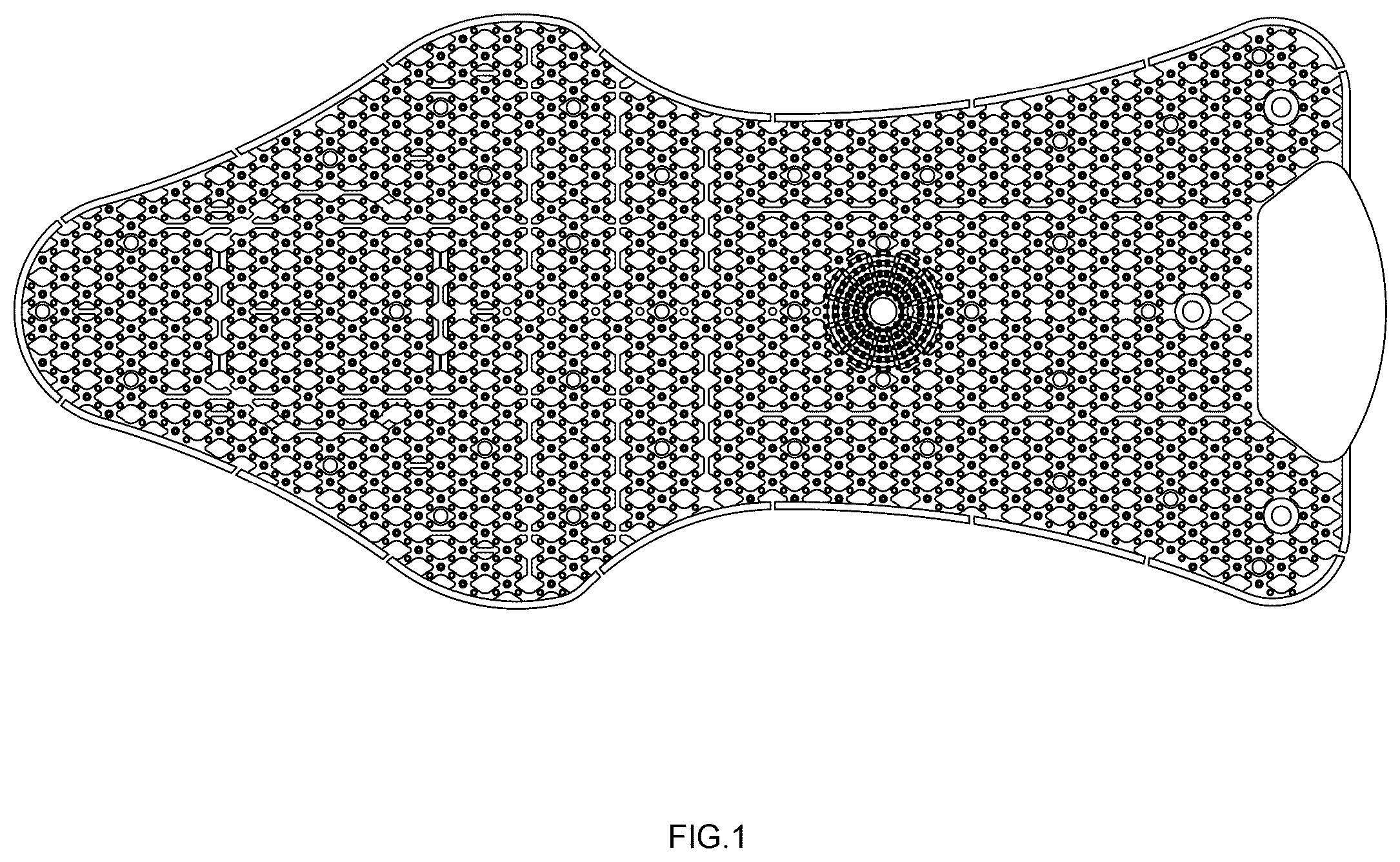 Patent USD1101110 Figure 1 – Urinal screen