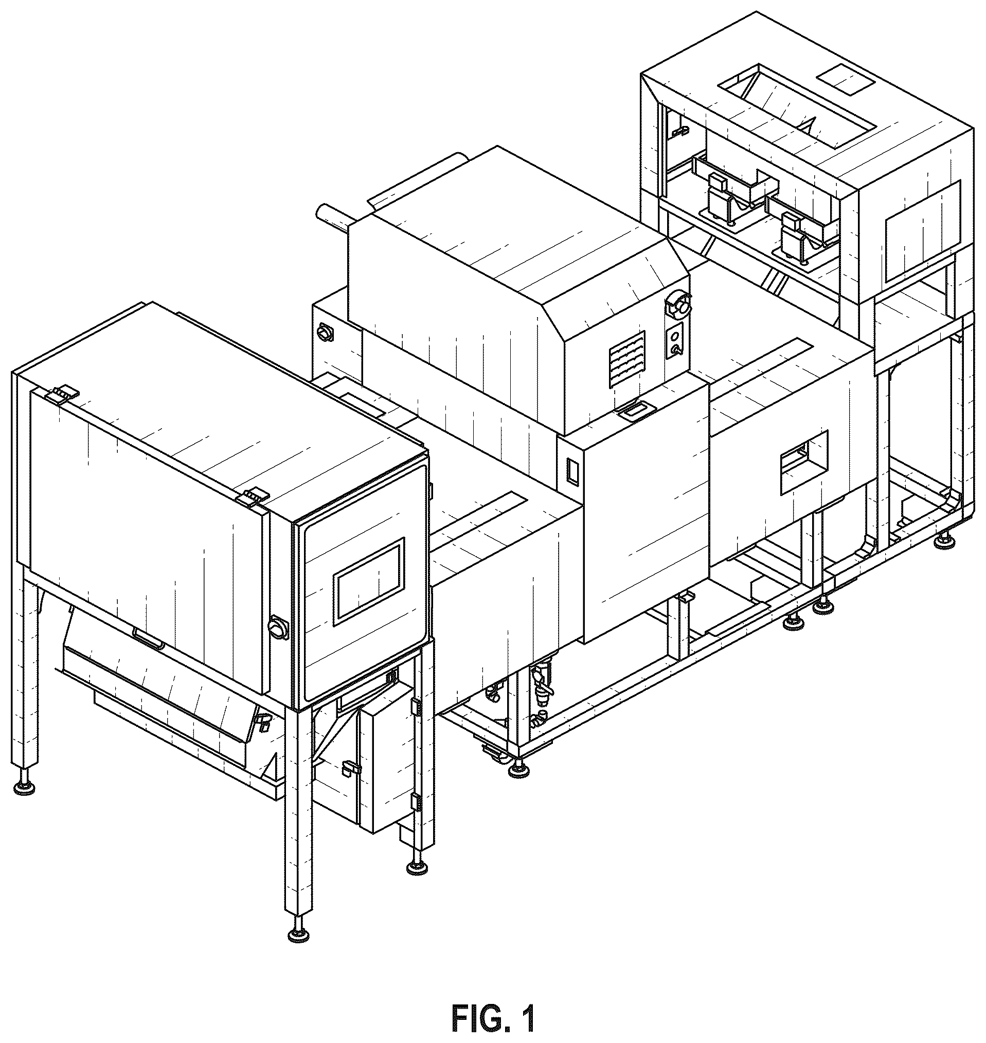 Patent USD1101151 Figure 1 – X-ray sorting machine